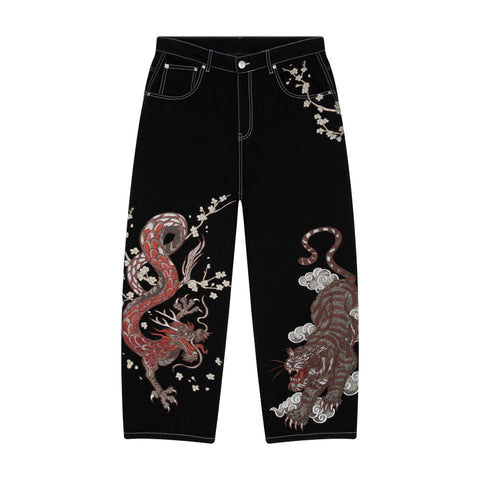 OFFCODE ARCHIVE USA Men's Yakuza V2 Black Denim Jeans
