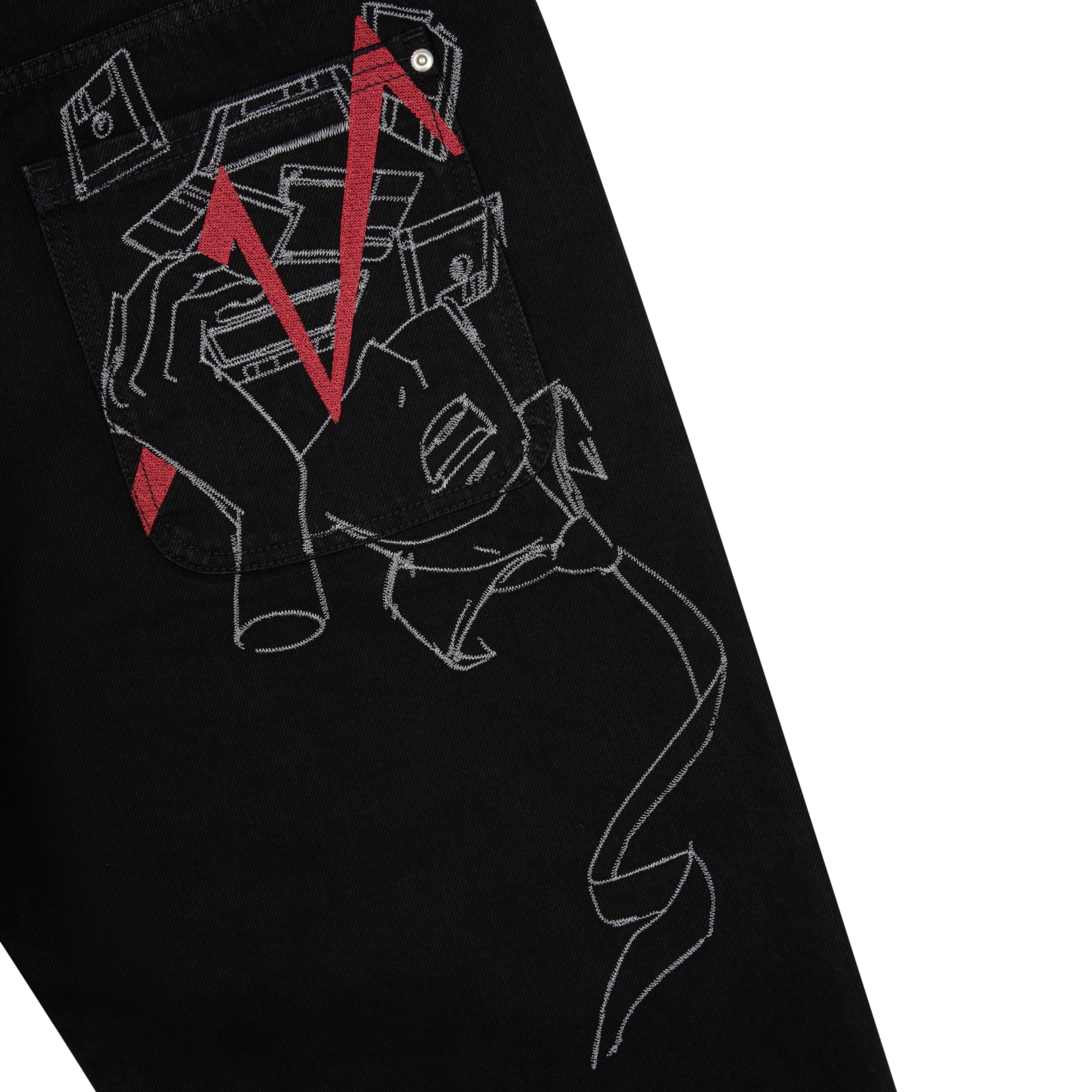 OFFCODE ARCHIVE USA Men's Wall Street Black Denim