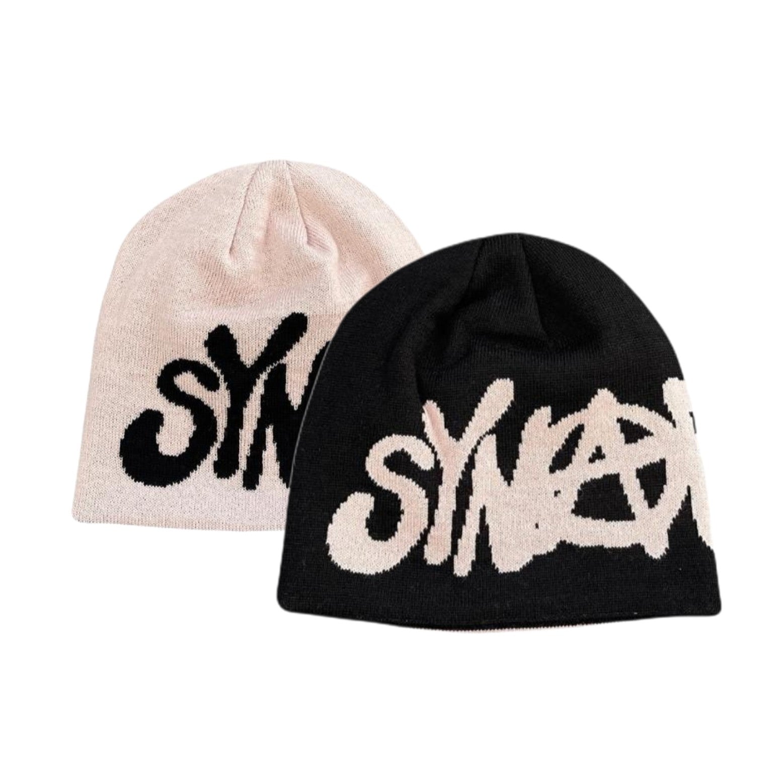 OFFCODE ARCHIVE USA Men's Syna World Reversible Synarchy Beanie Black x Rose Gold