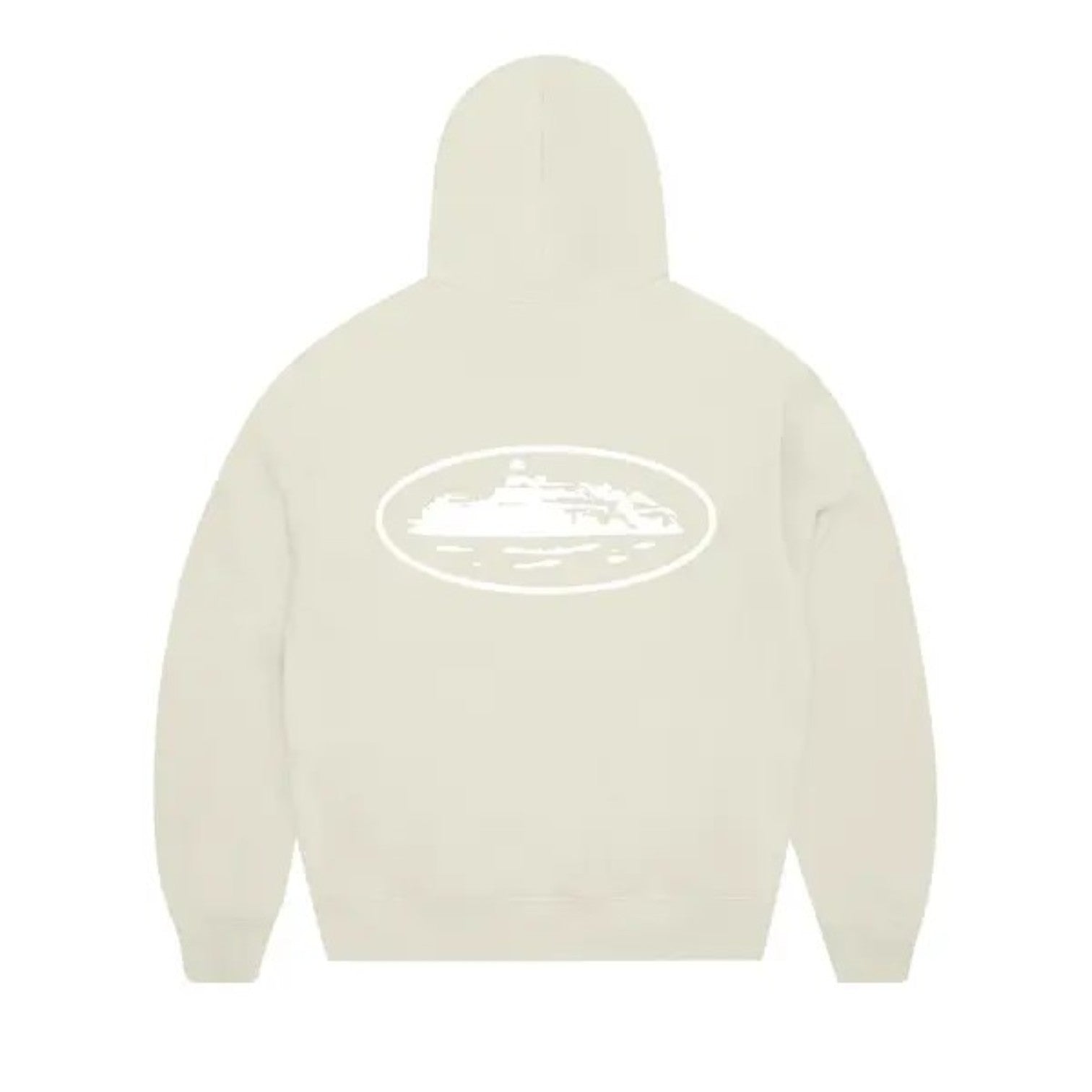 Men's OG Island Puff Print Zip Hoodie Off White