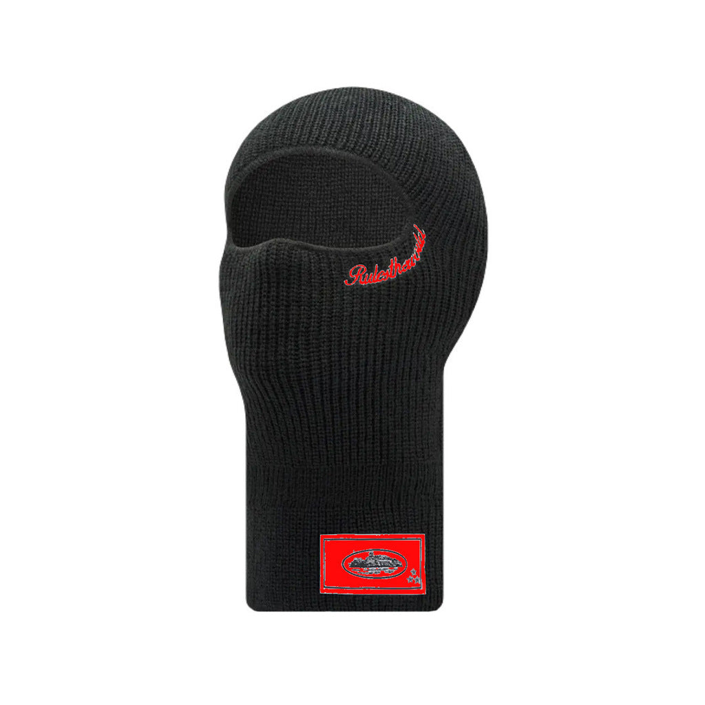 OFFCODE ARCHIVE USA Men's Knit Balaclava Black and Red