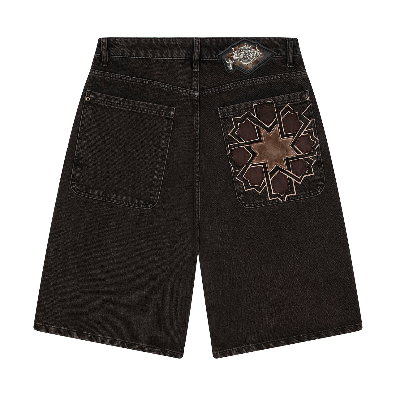 OFFCODE ARCHIVE USA Men's Aziza Brown Washed Jorts