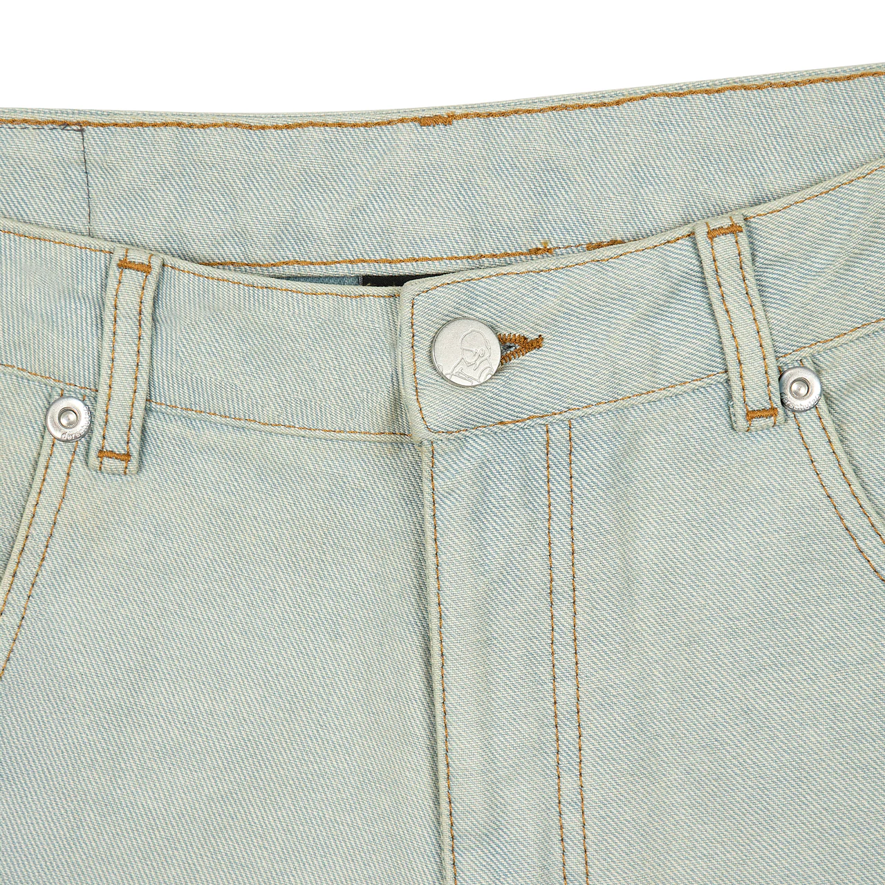 OFFCODE ARCHIVE USA Men's Koi Fish Reverse Denim Jeans