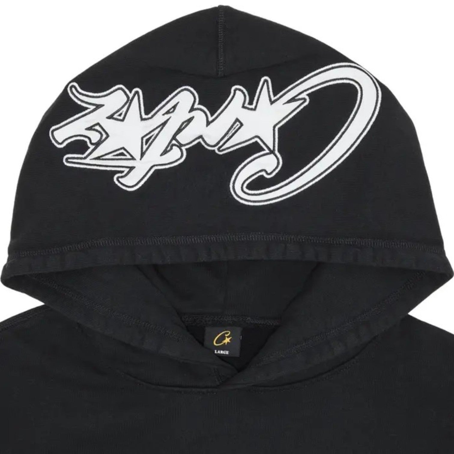 OFFCODE ARCHIVE USA Men's C Star Satin Hoodie Black