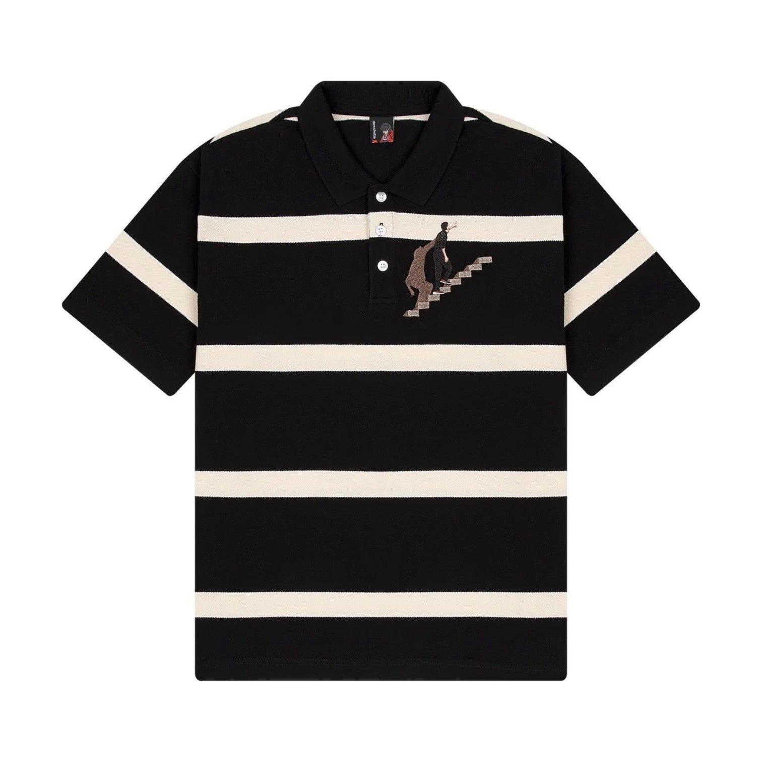 OFFCODE ARCHIVE USA Men's On Air Striped Polo T-Shirt