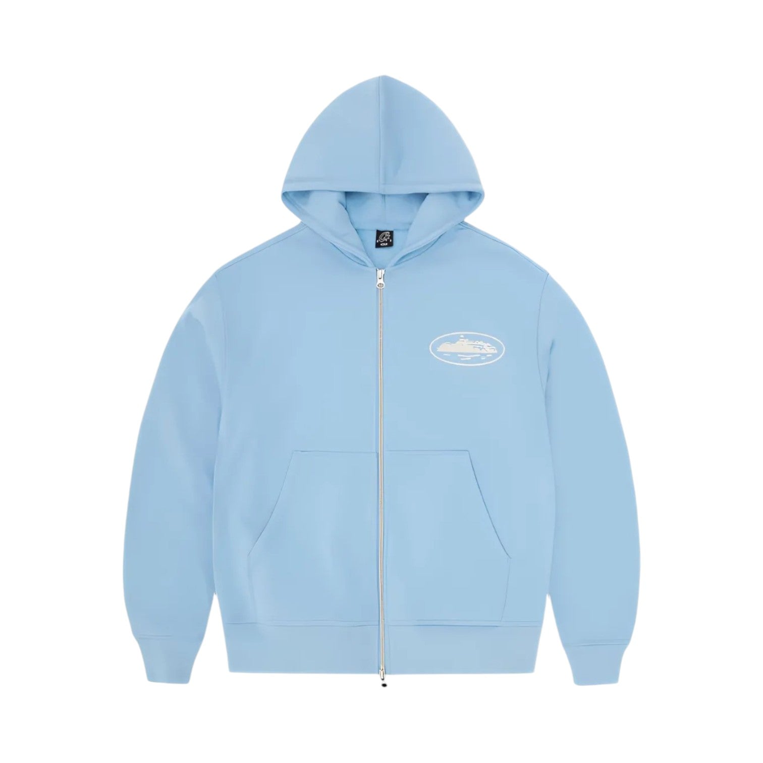 Men's Zip Up Hoodie Baby Blue