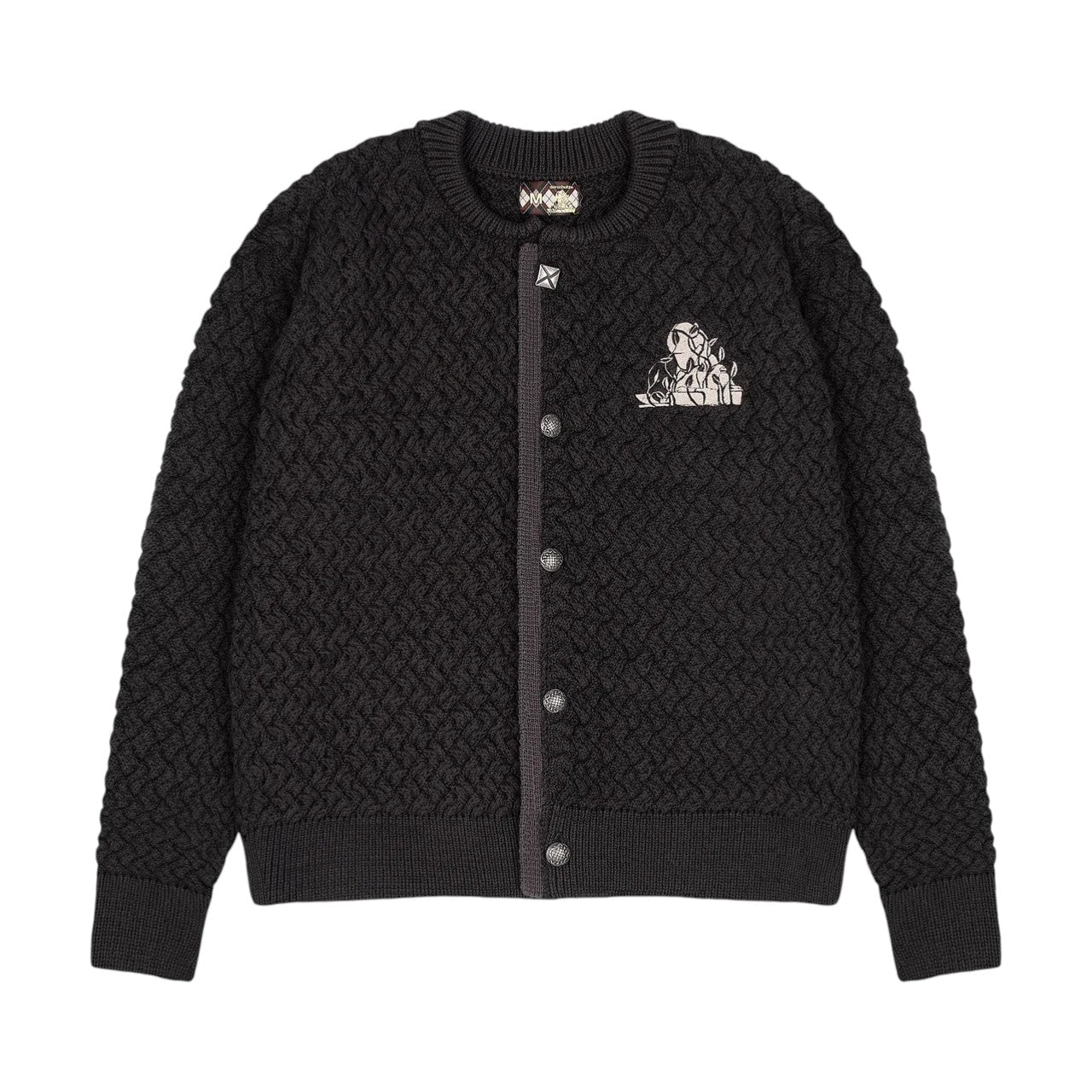 OFFCODE ARCHIVE USA Men's Garden of Eden Cardigan Anthracite