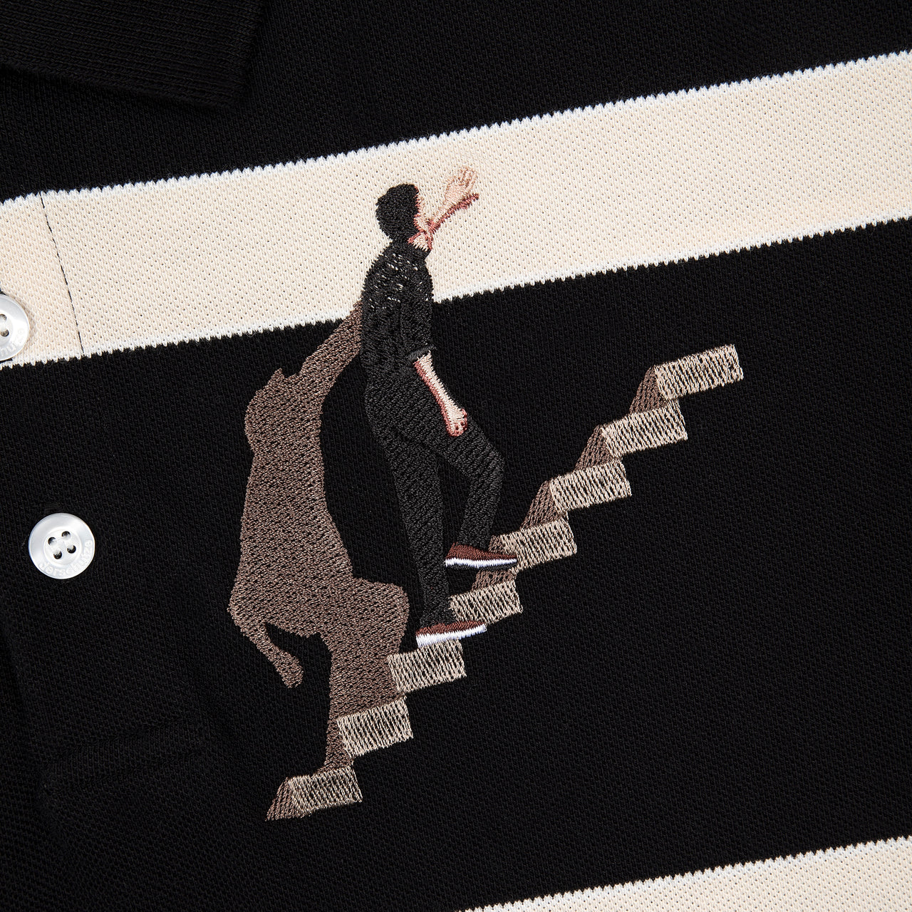 OFFCODE ARCHIVE USA Men's On Air Striped Polo T-Shirt