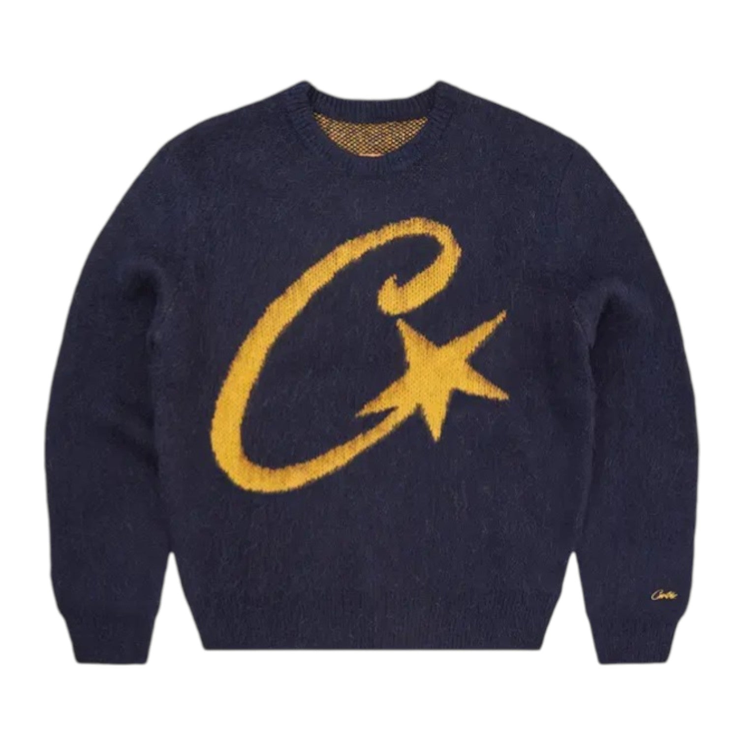 Men's C Star Mohair Knit Sweater Navy