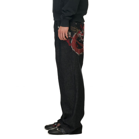 OFFCODE ARCHIVE USA Men's Yakuza Raw Denim Jeans Black