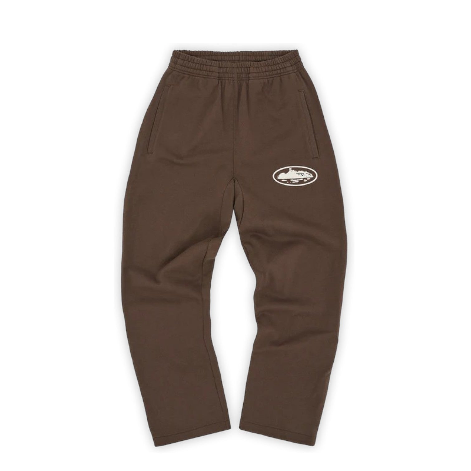 Men's Island Puff Print Open Hem Pant Brown