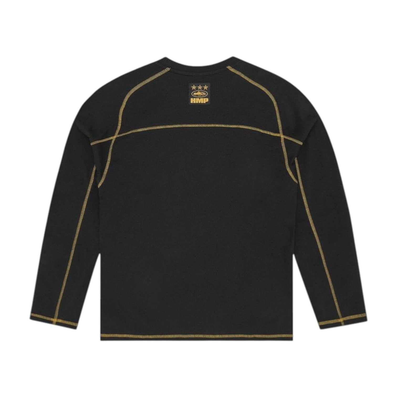 Men's HMP Panel Heavyweight Long-Sleeve Tee Black-Yellow