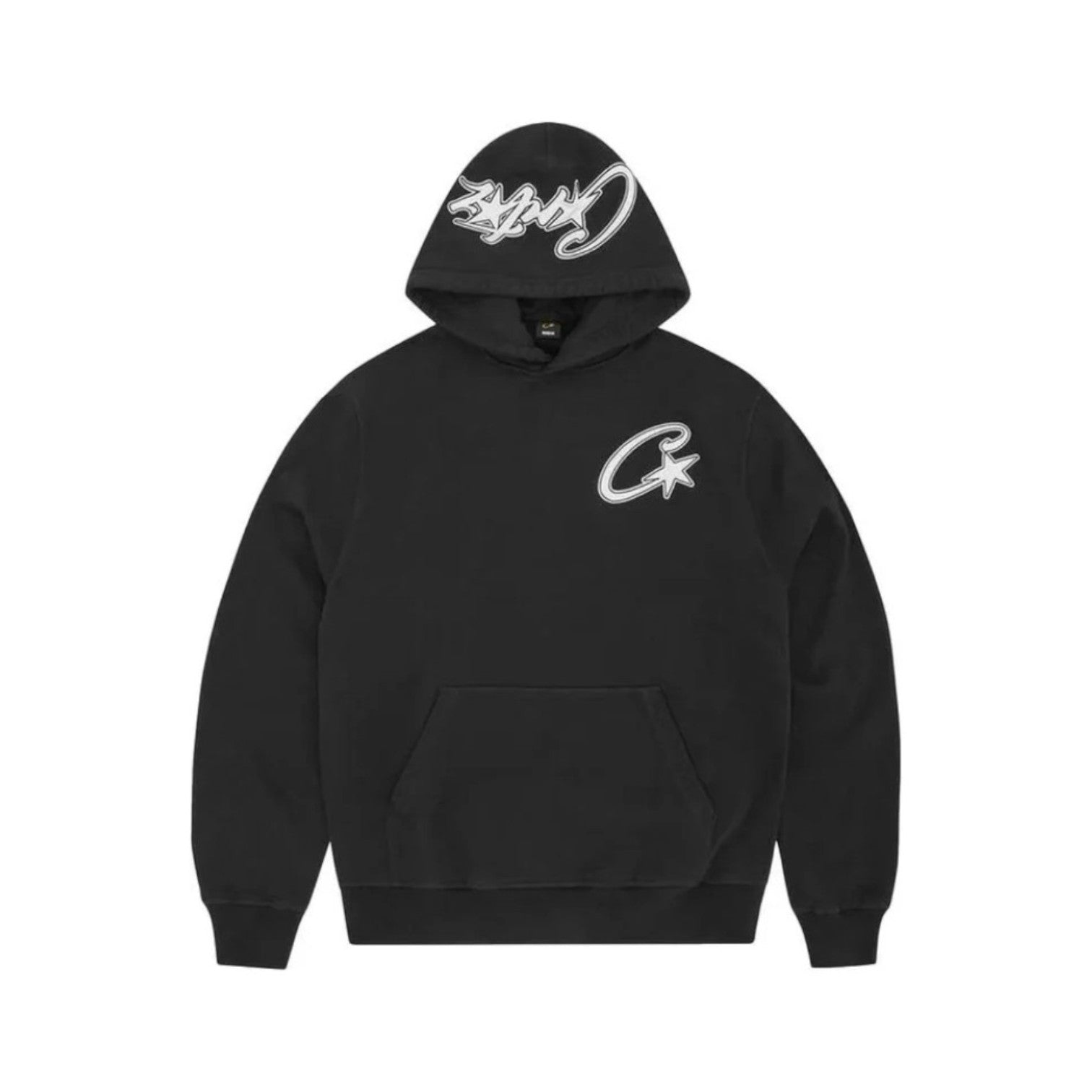 OFFCODE ARCHIVE USA Men's C Star Satin Hoodie Black