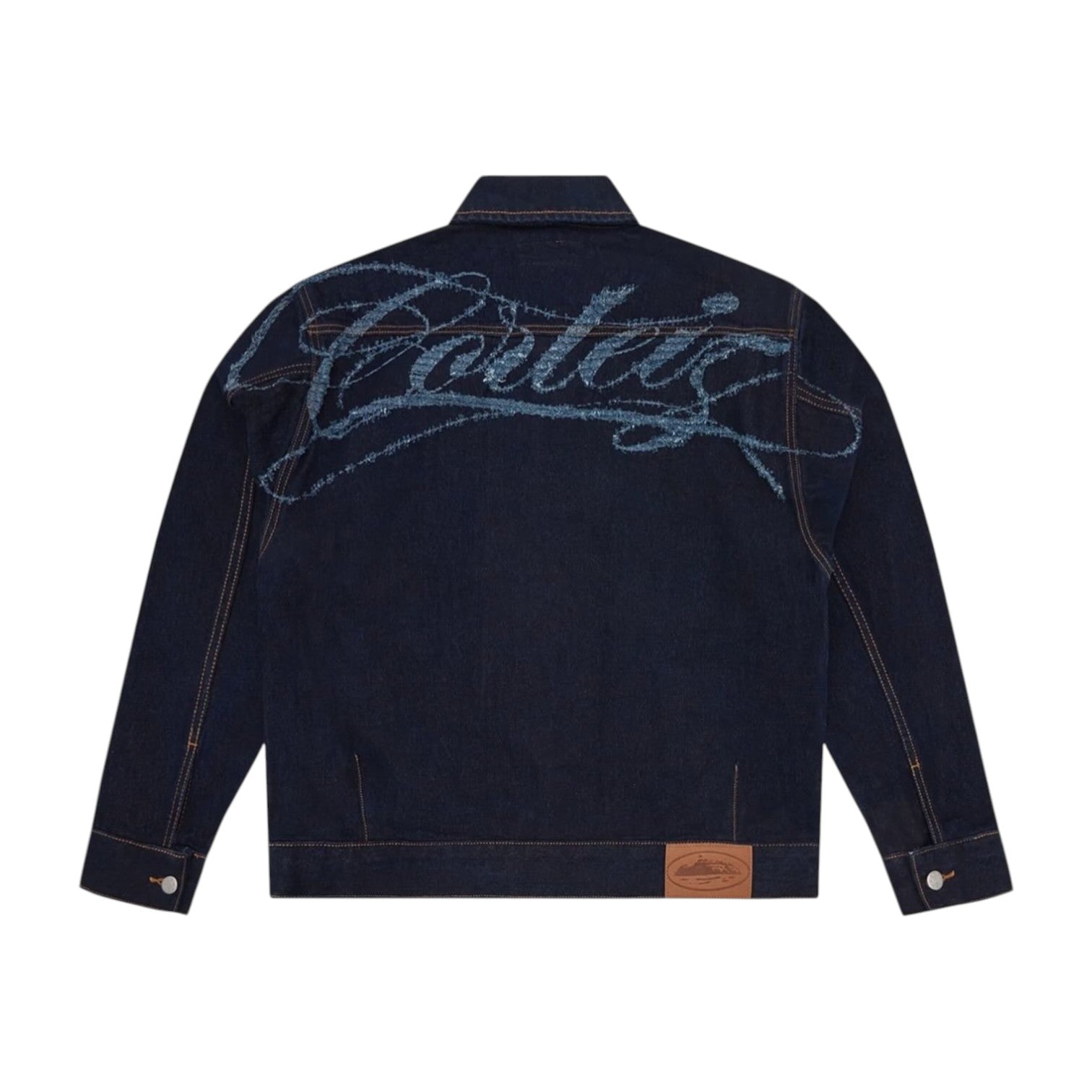 OFFCODE ARCHIVE USA Men's Type II Frayed Denim Jacket Indigo