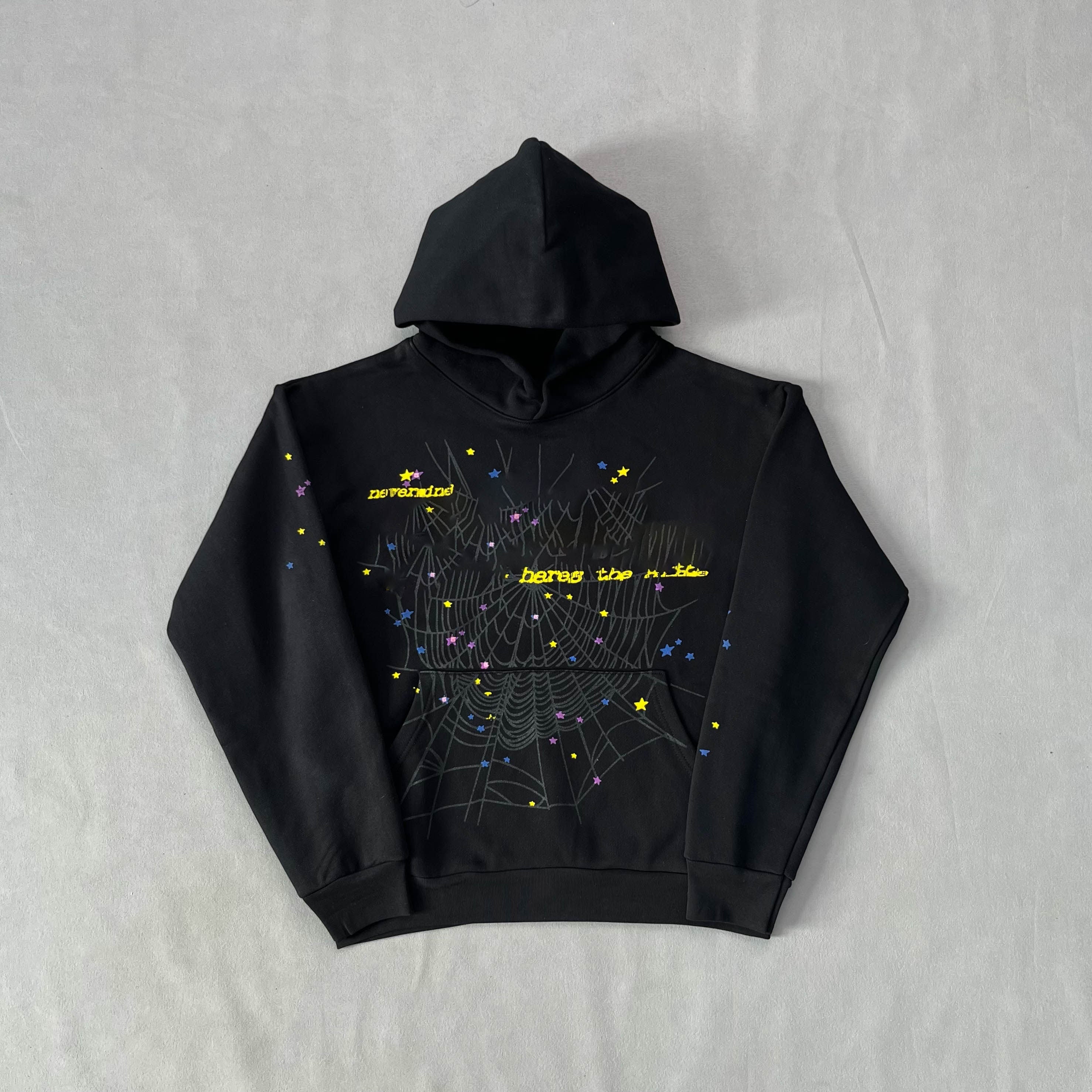 ANGEL KING HOODIE 24SS V2 BLACK 蜘蛛帽衫连帽卫衣