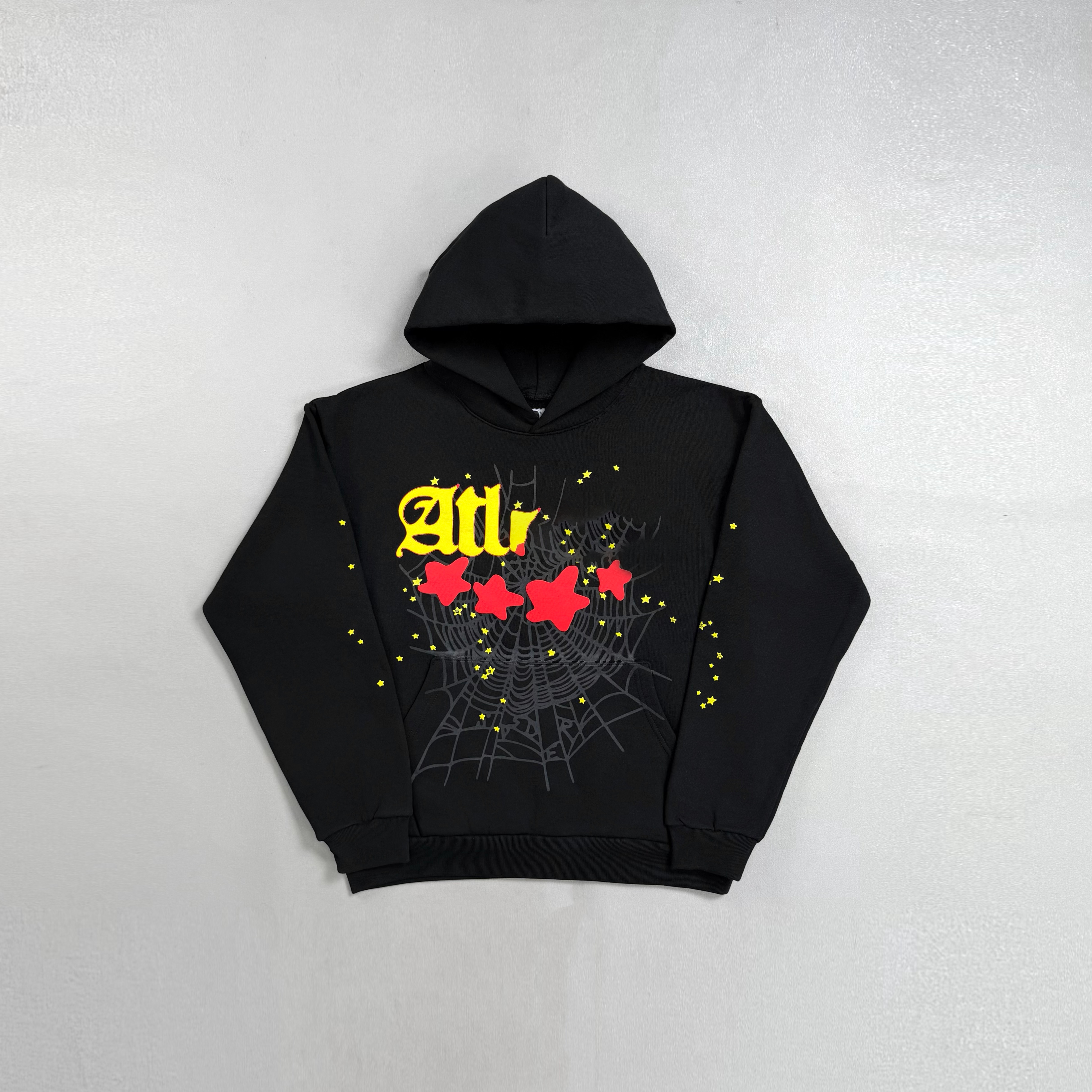 ANGEL KING HOODIE 24SS V2 BLACK 蜘蛛帽衫连帽卫衣