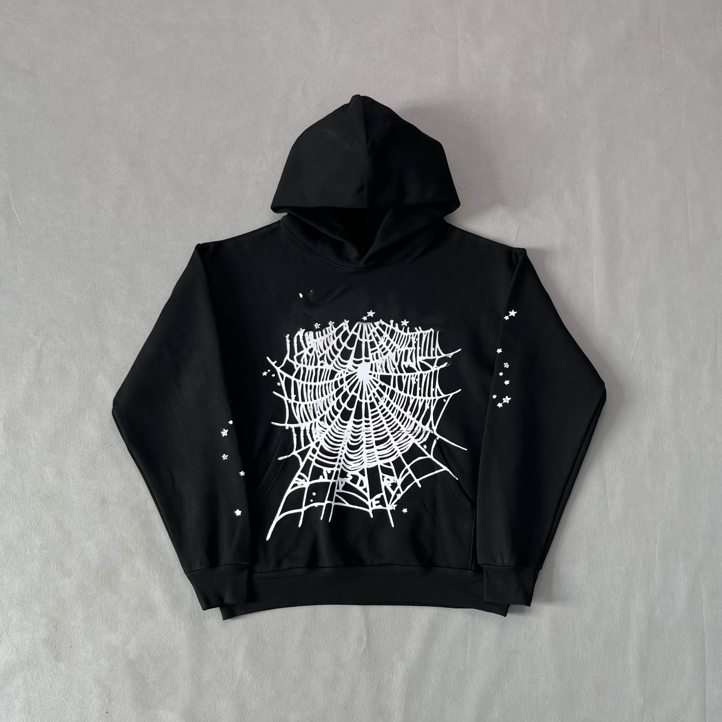 ANGEL KING HOODIE 24SS V2 BLACK 蜘蛛帽衫连帽卫衣