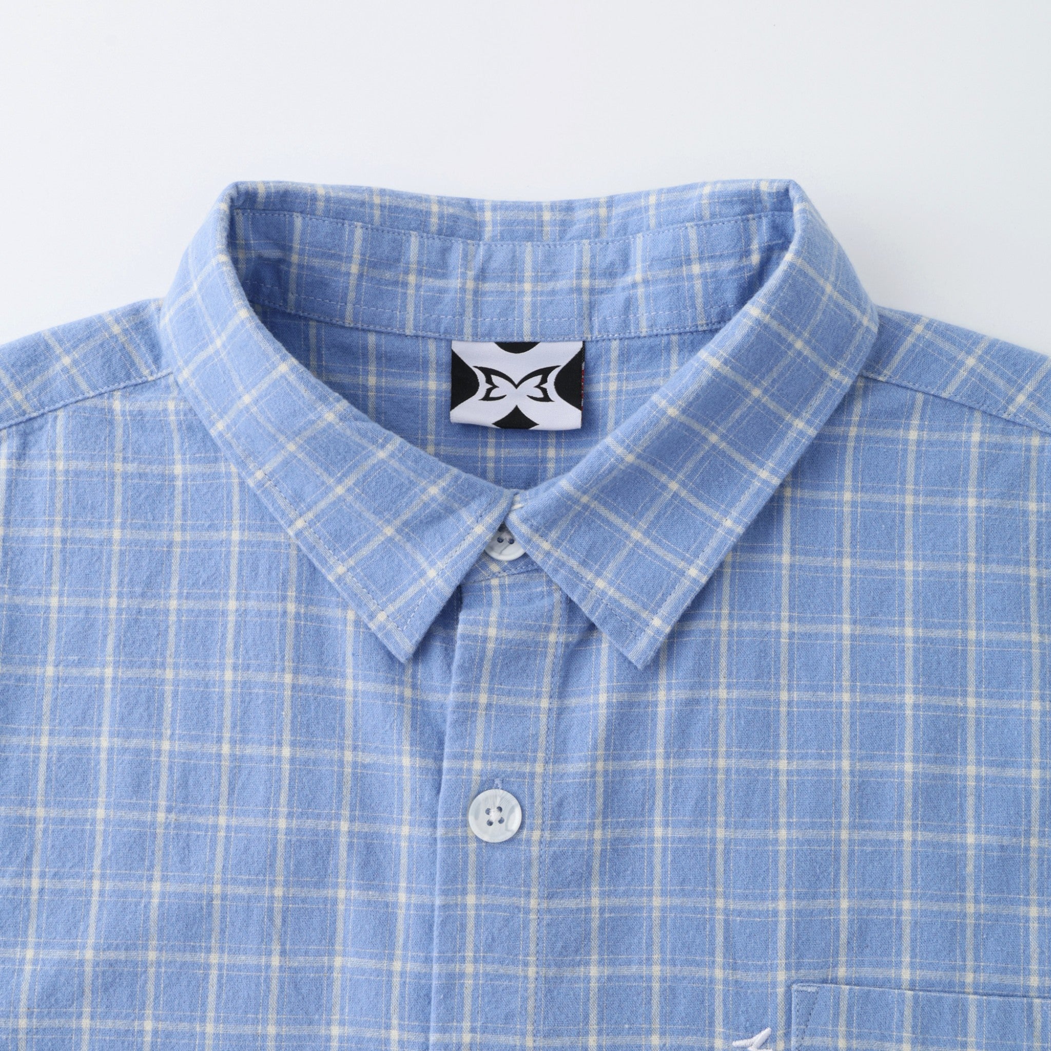 OFFCODE ARCHIVE USA Men's Plaid Shirt Light Blue