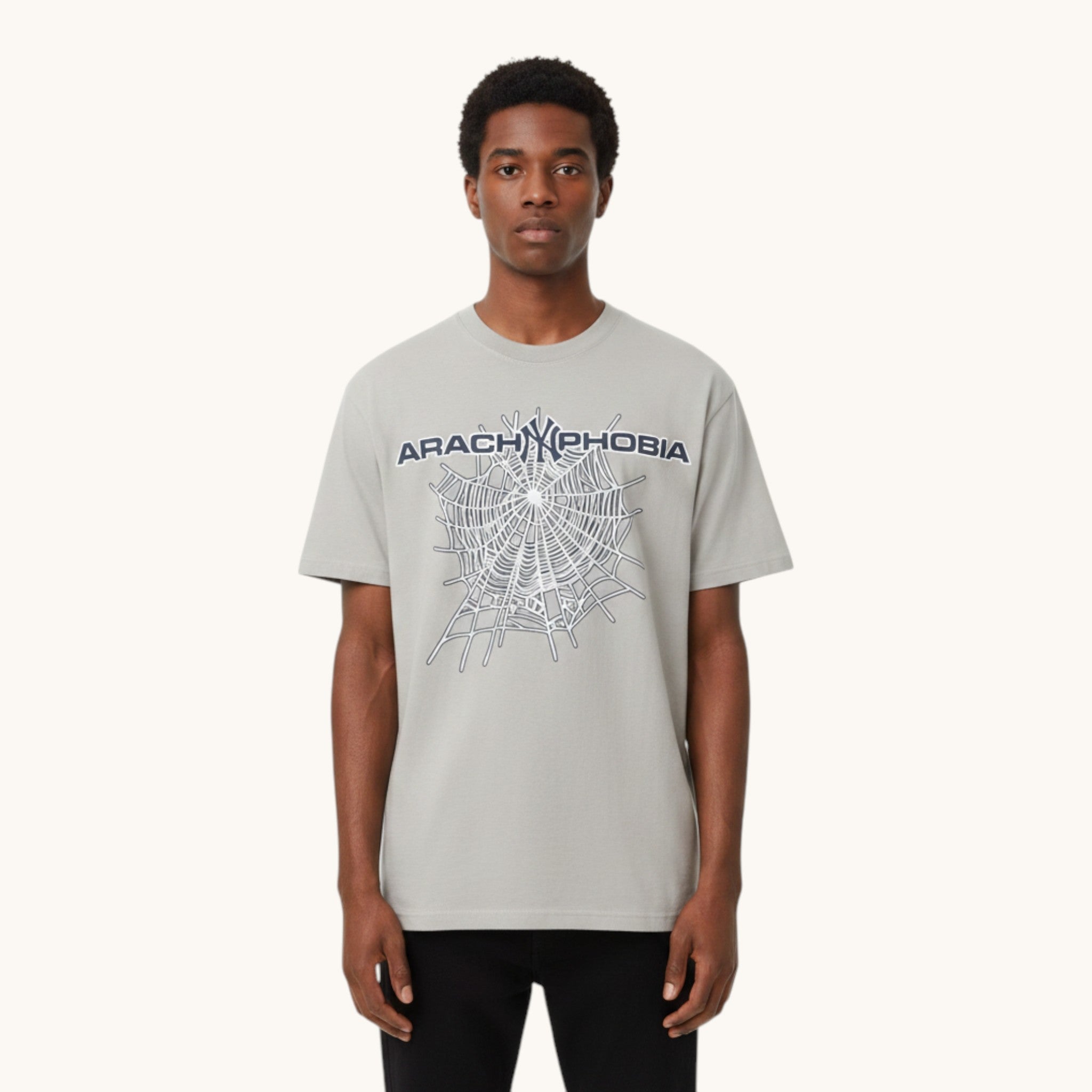 Sp5der Arach NY Phobia Tee Grey