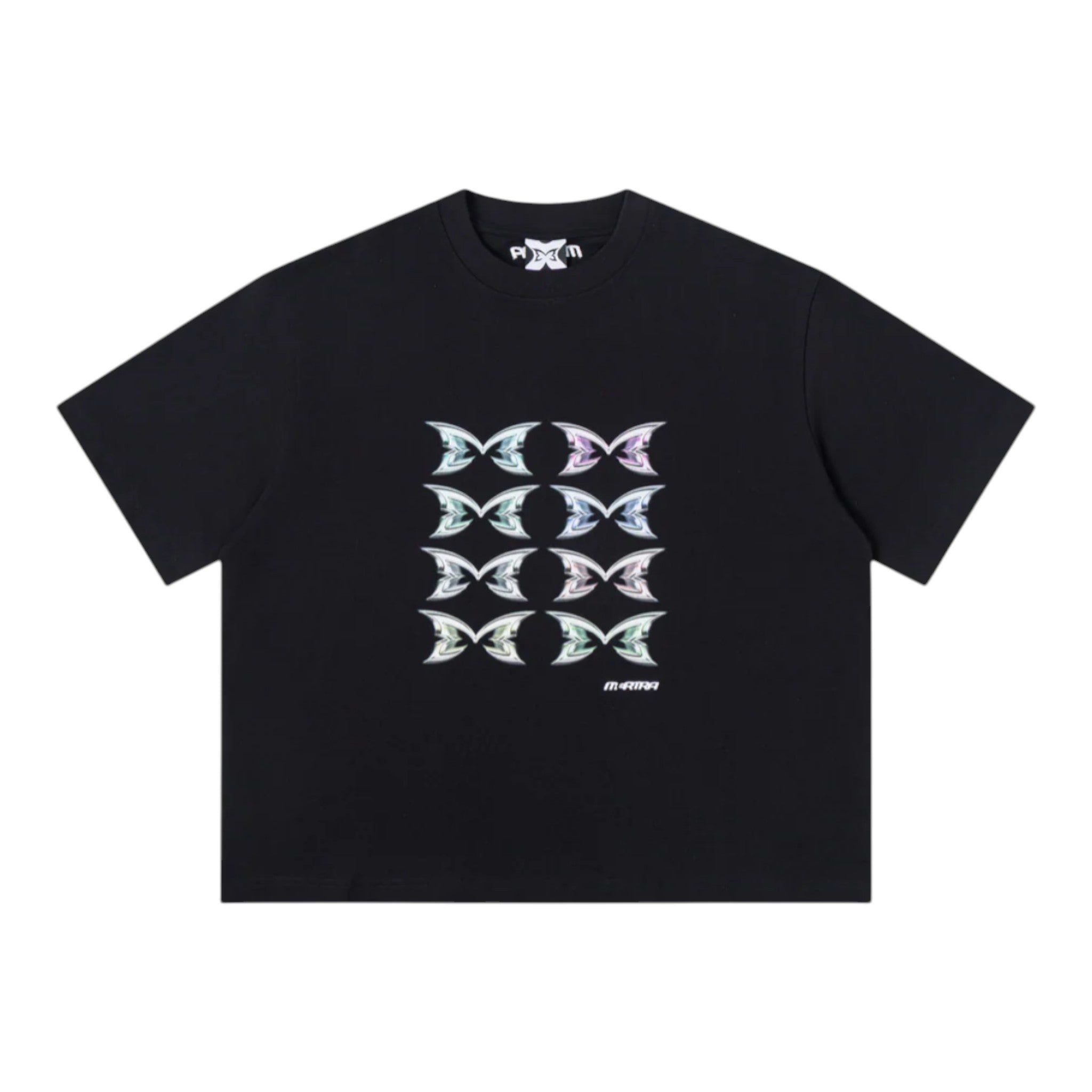 OFFCODE ARCHIVE USA Men's Stacked Logo Tee Black White
