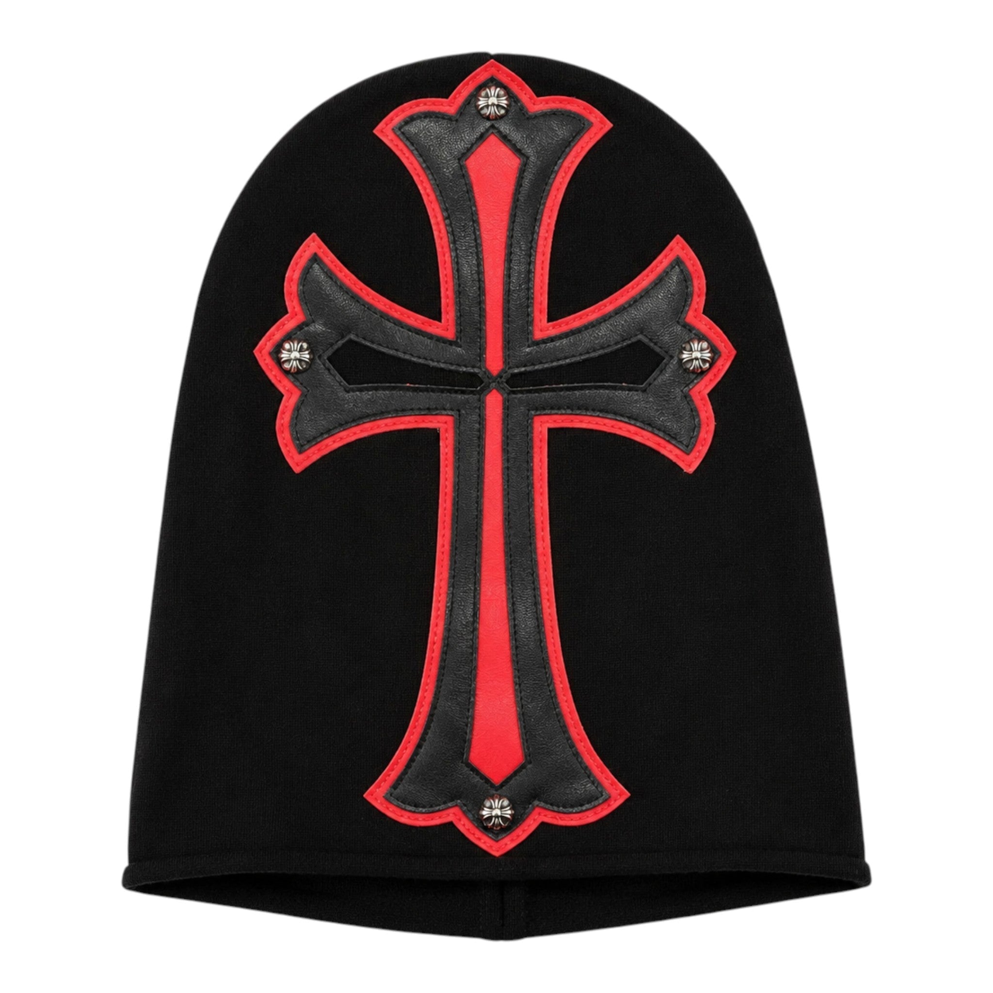 Chrome Hearts Leather Cross Cashmere Mask
