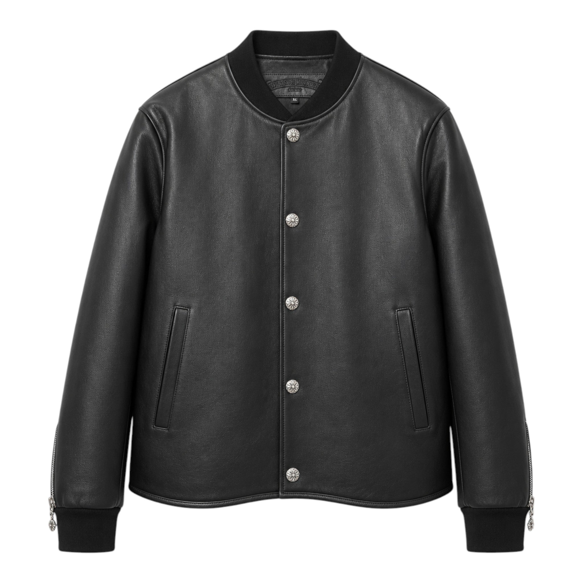 Chrome Hearts Leather Bomber Jacket