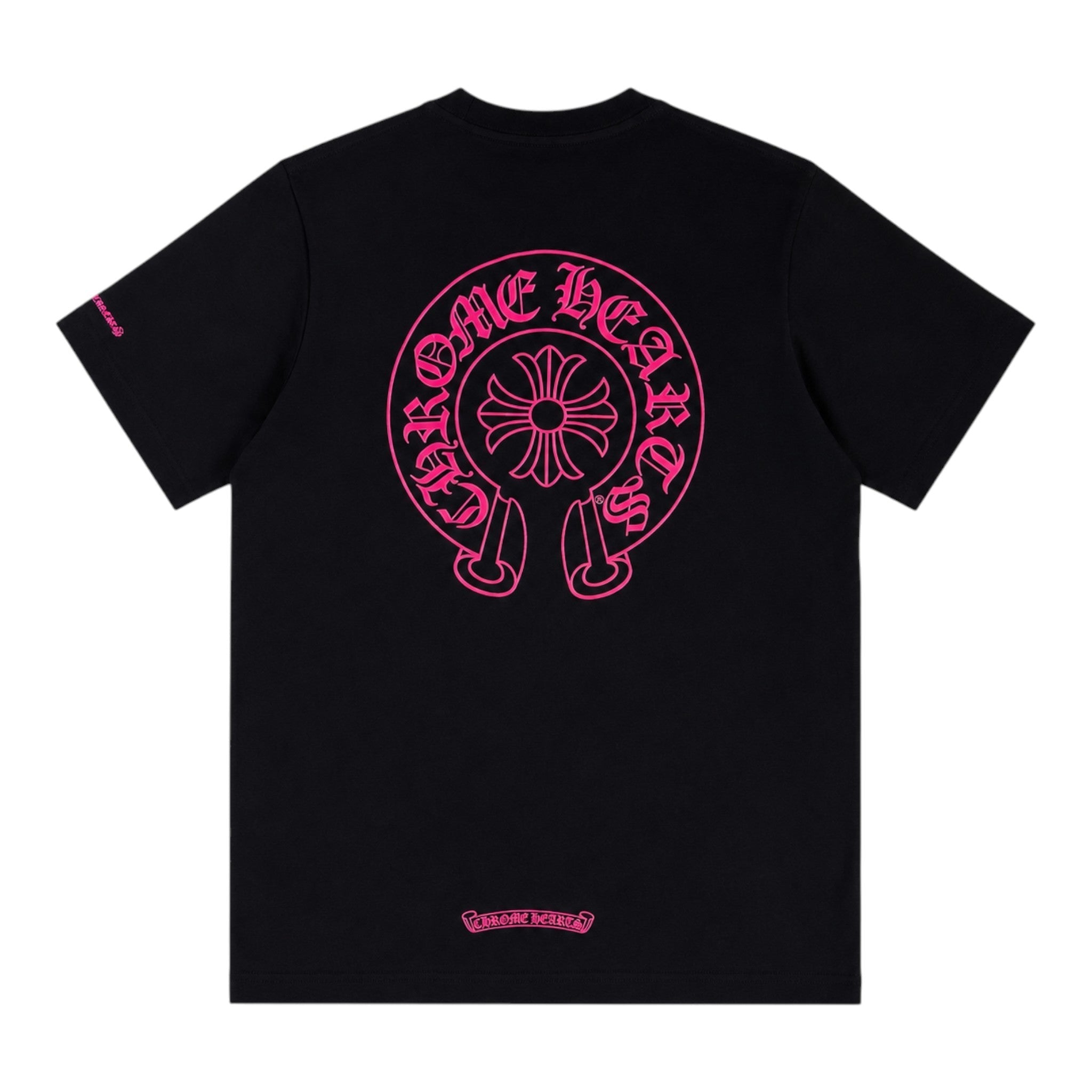 Chrome Hearts Horseshoe Print T-Shirt 'Black/Pink'