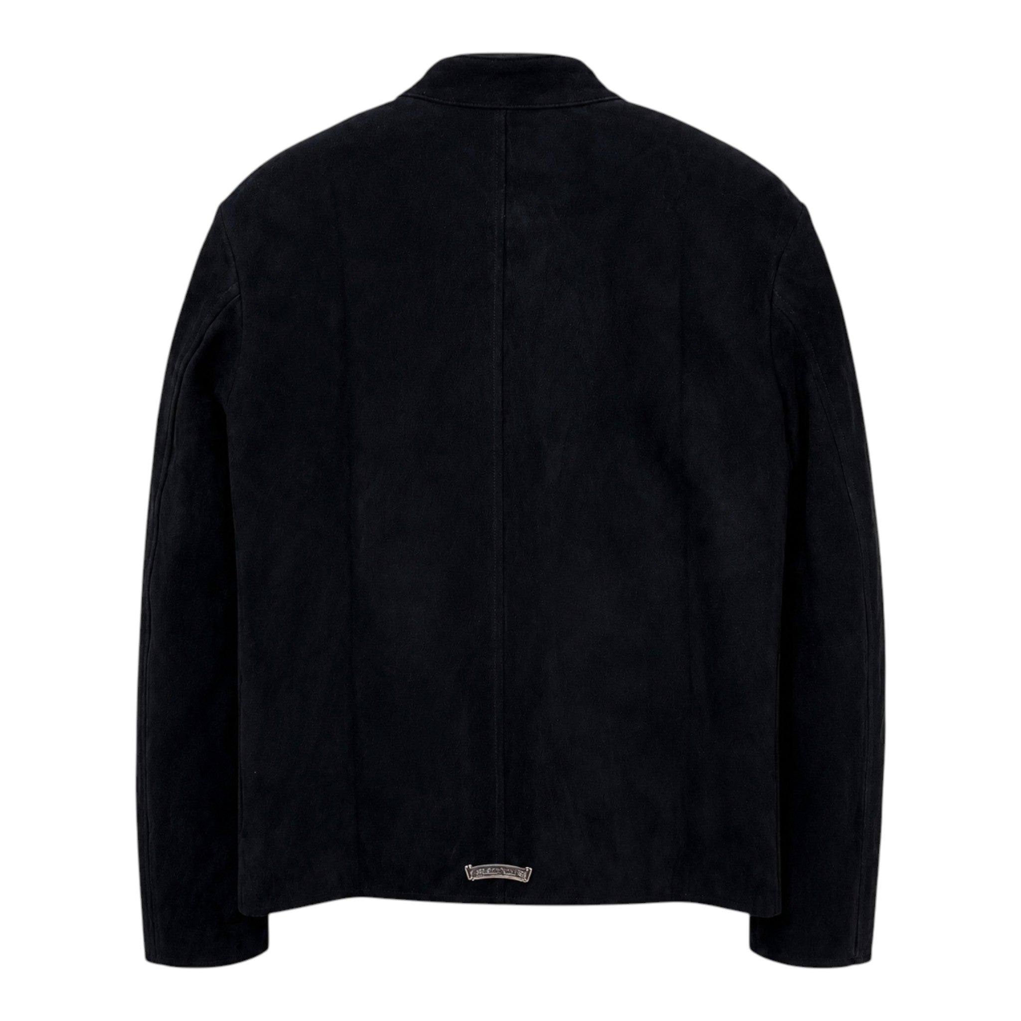 Chrome Hearts Suede Dagger Zip Jacket (Black)
