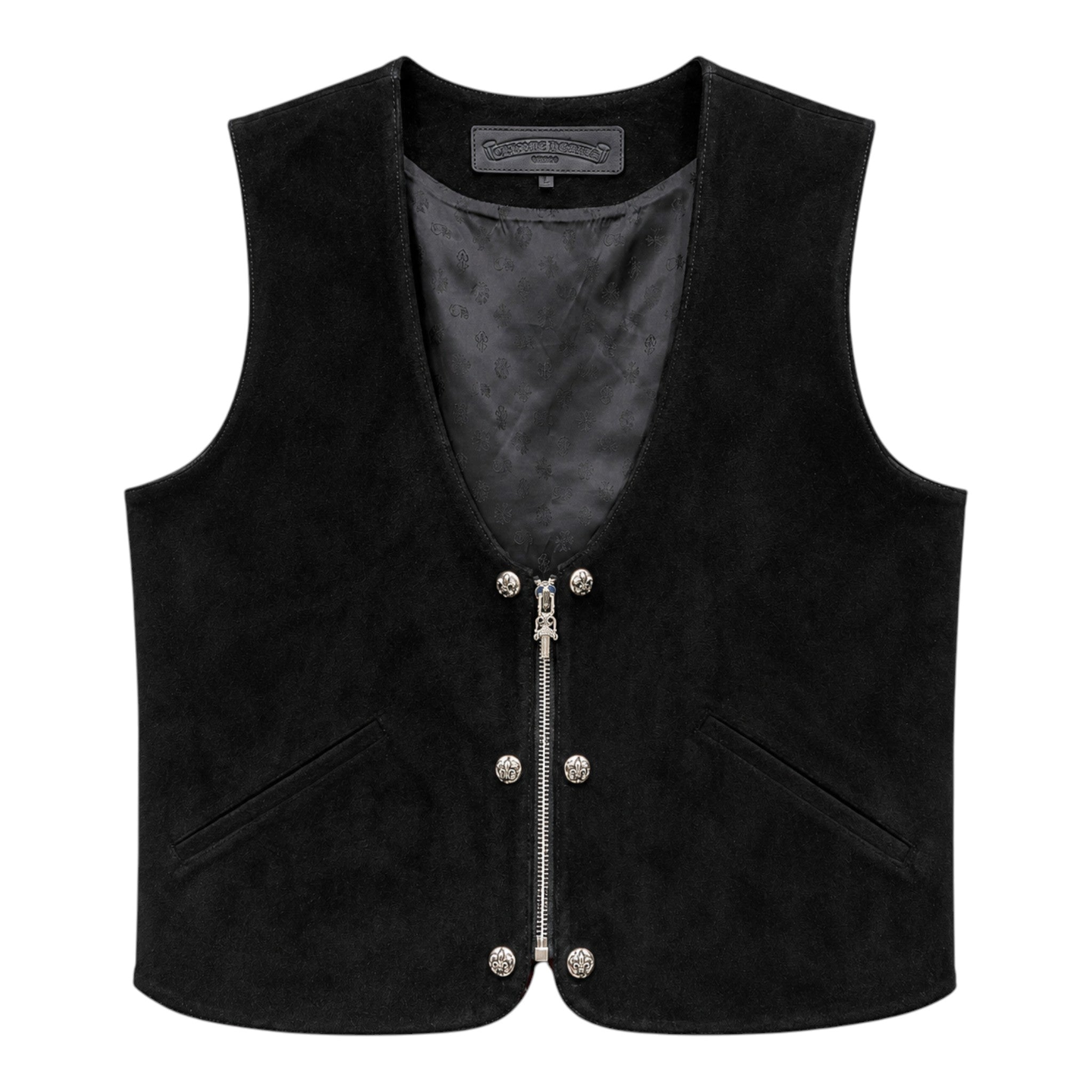 Chrome Hearts Suede Leather Vest