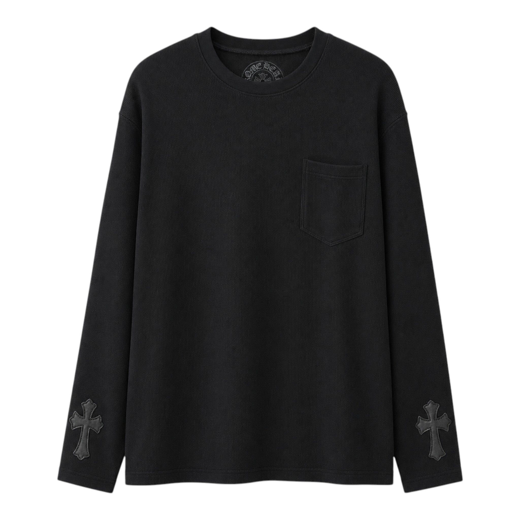 Chrome Hearts Cross Patch Pocket Long Sleeve Thermal T-Shirt