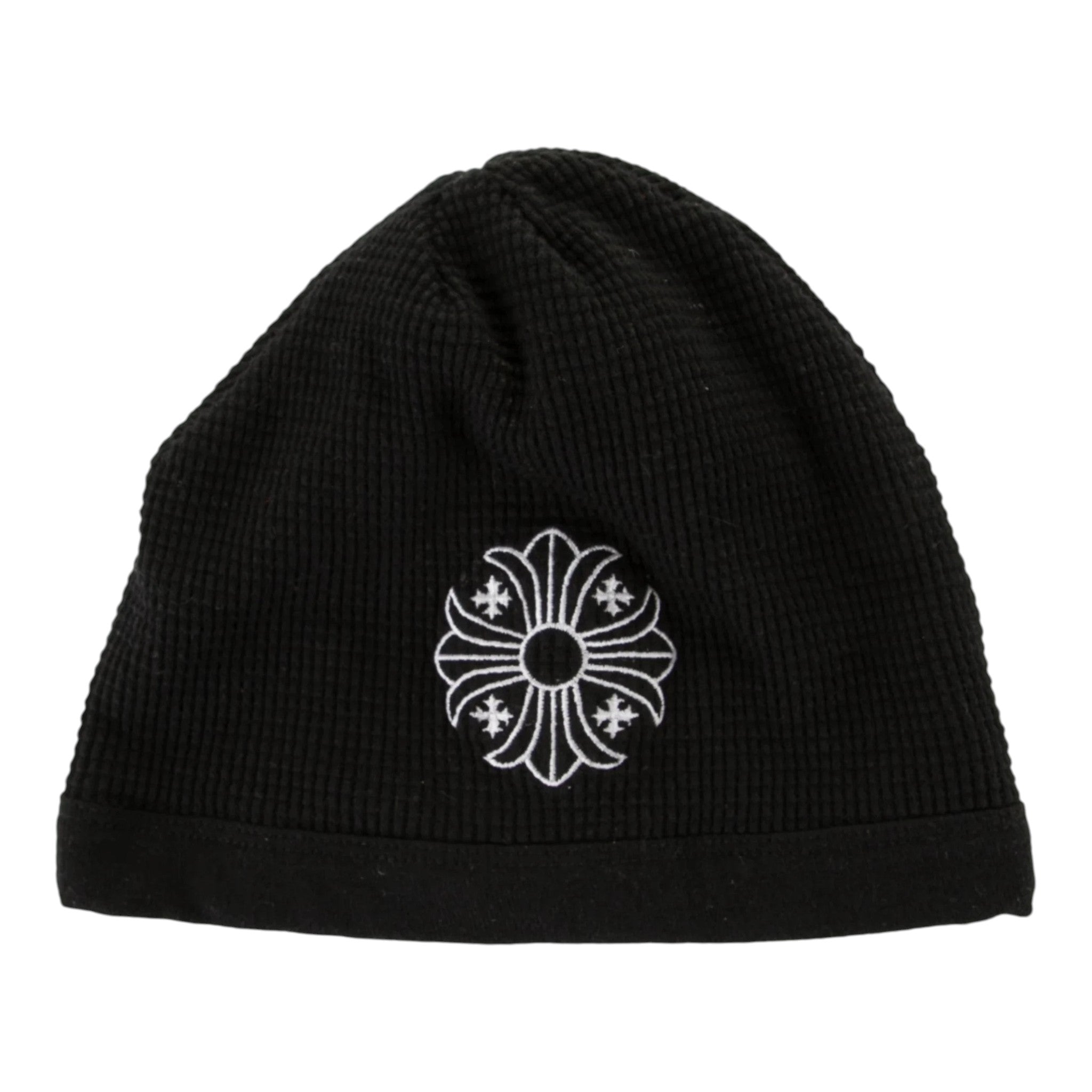 Chrome Hearts Waffle Thermal Plus Cross Embroidered Beanie