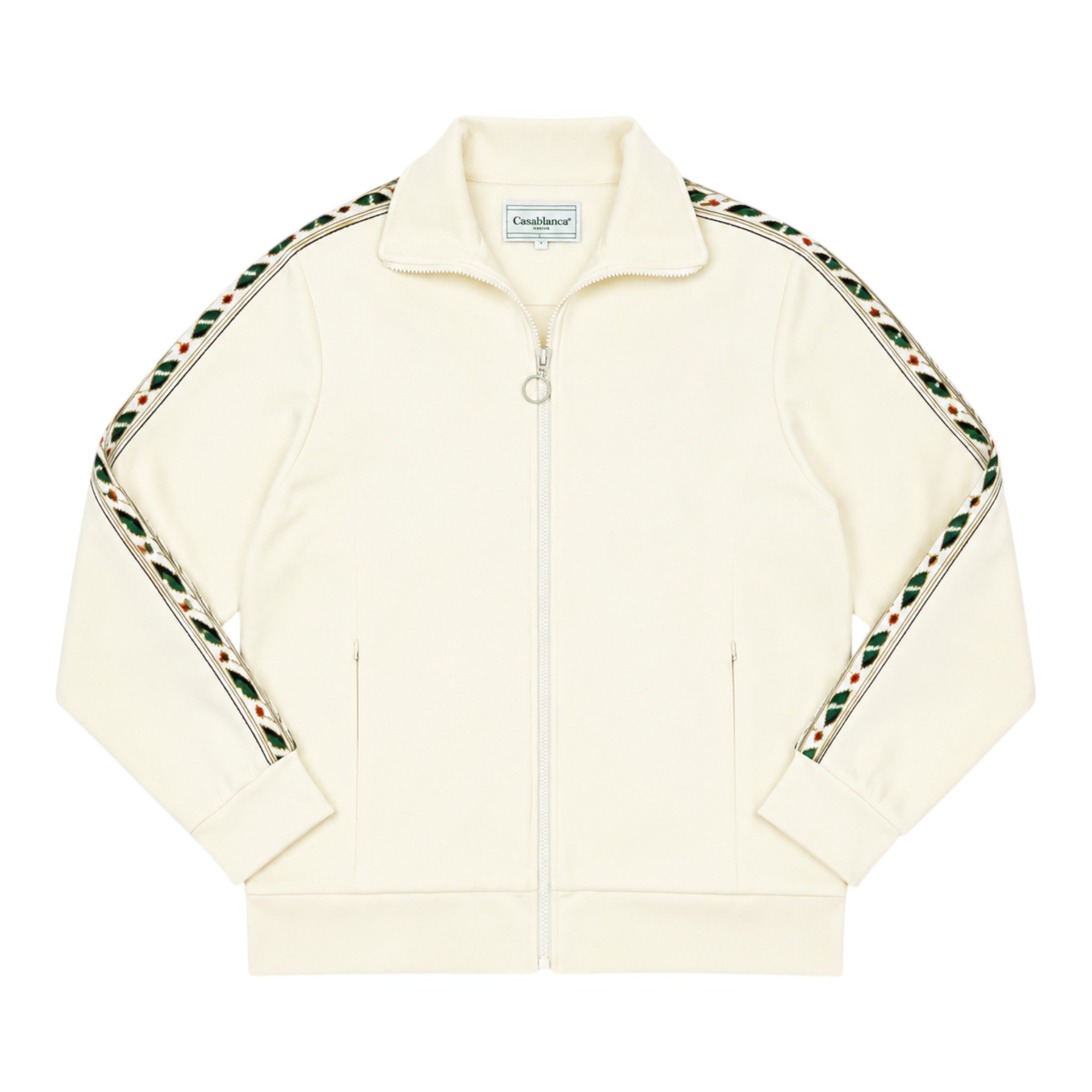 Casablanca Laurel Track Top - WHITE