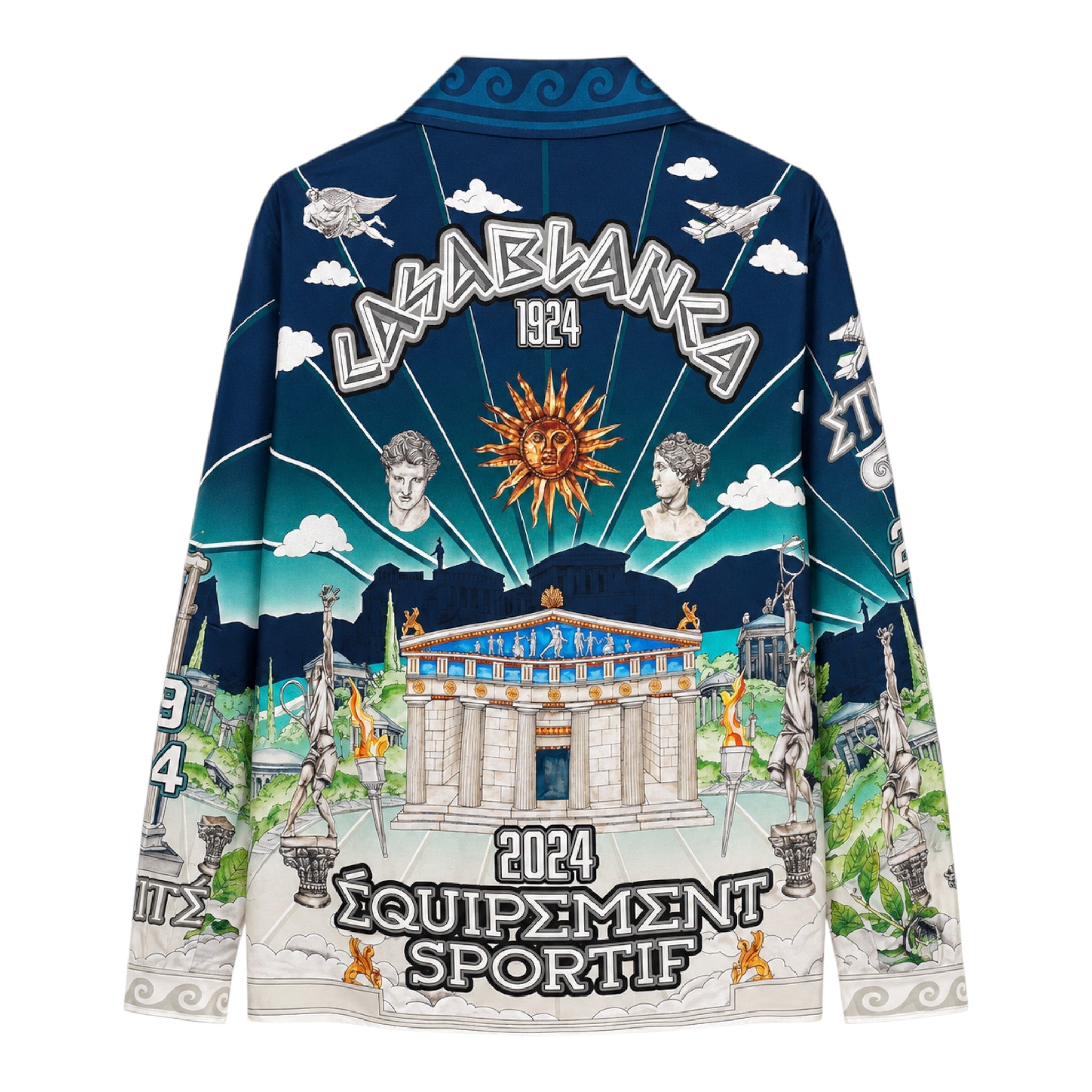 Casablanca Le Temple Du Sport Silk Shirt