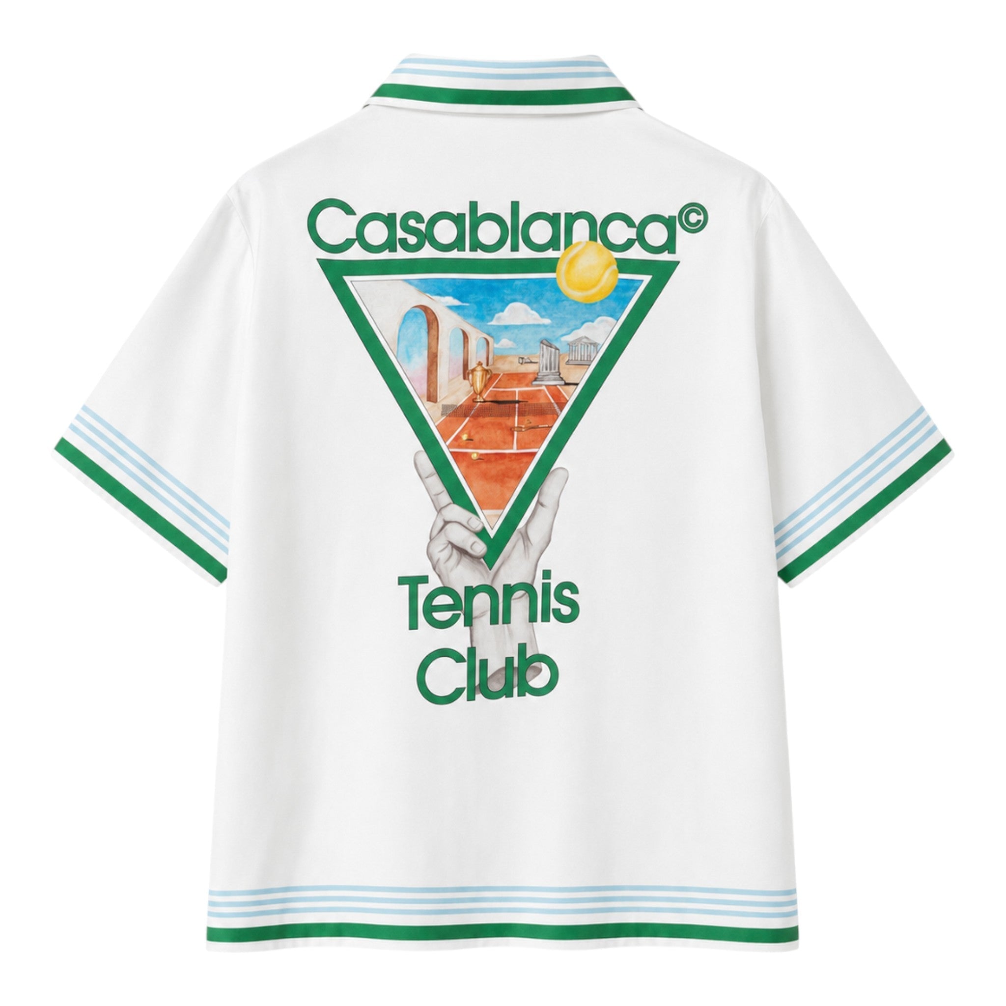 Casablanca Tennis Club Icon Silk Shirt