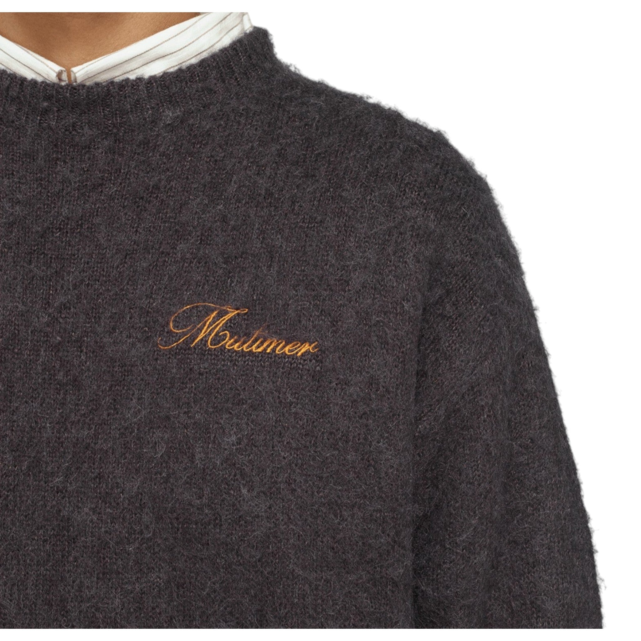 Shaggy Mohair Knit (Charcoal)