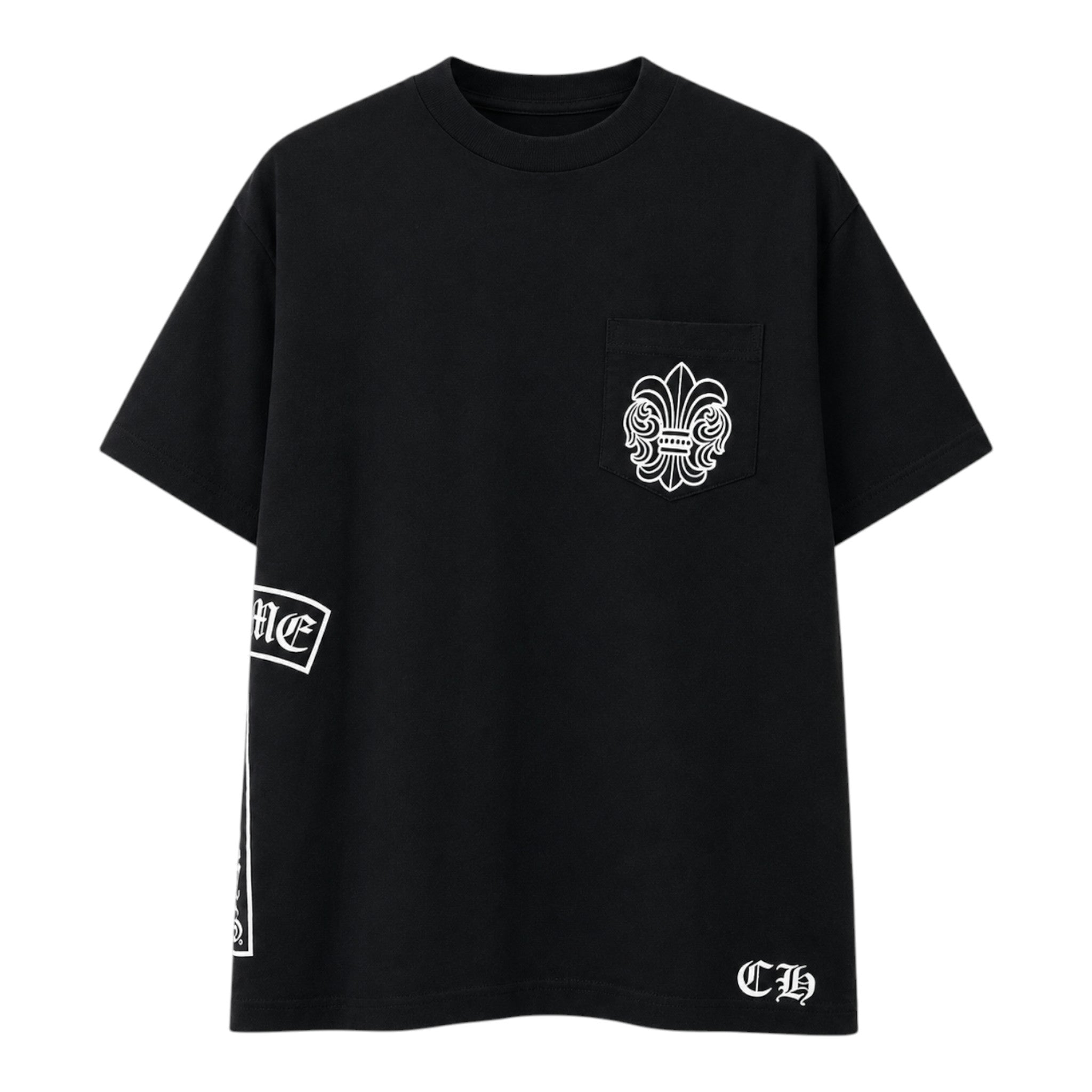 Chrome Hearts BS Flare Side Vertical Logo Pocket Tee