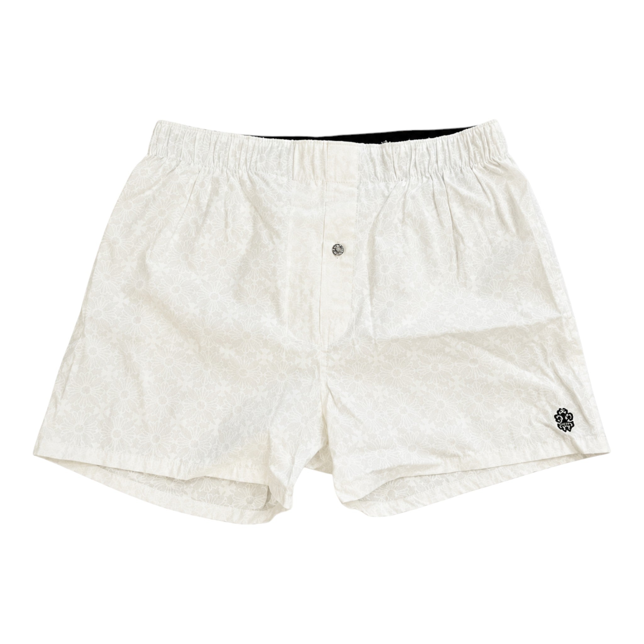Chrome Hearts White Printed Silk Boxers