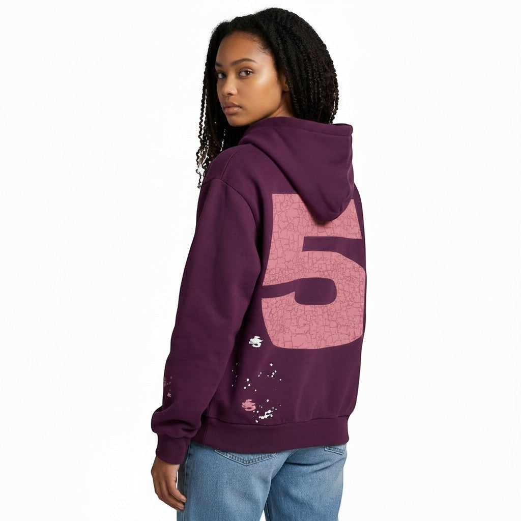 SP5DER NOCTURNAL HIGHWAY HOODIE DARK PURPLE
