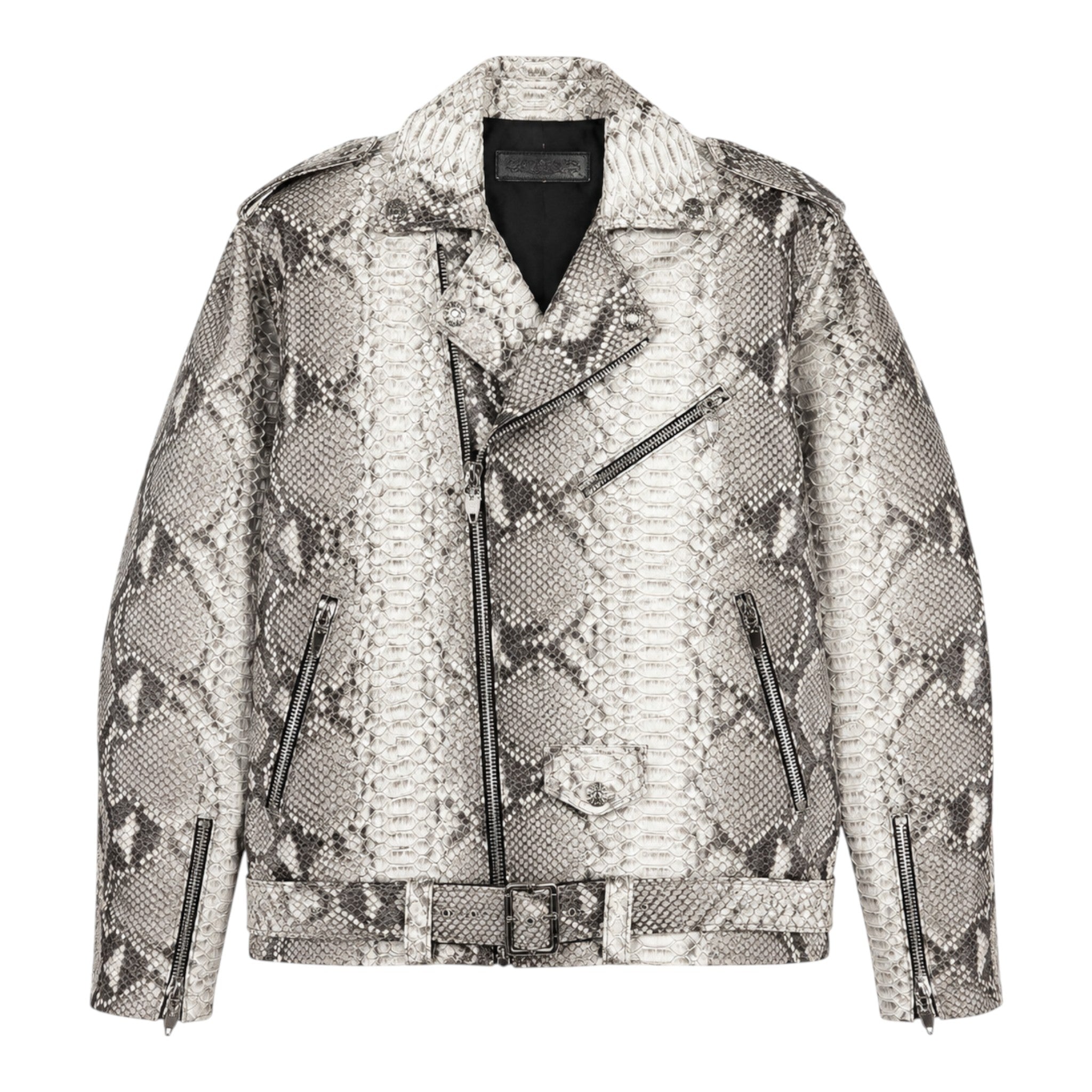 Chrome Hearts Snakeskin Python Moto/Biker Jacket
