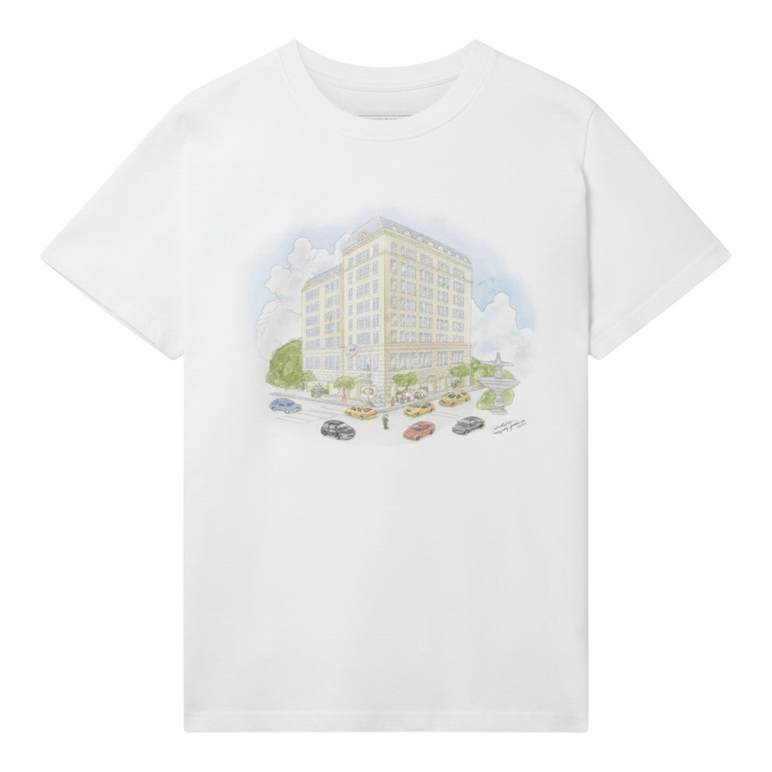 CASABLANCA White Fifth Avenue T-Shirt
