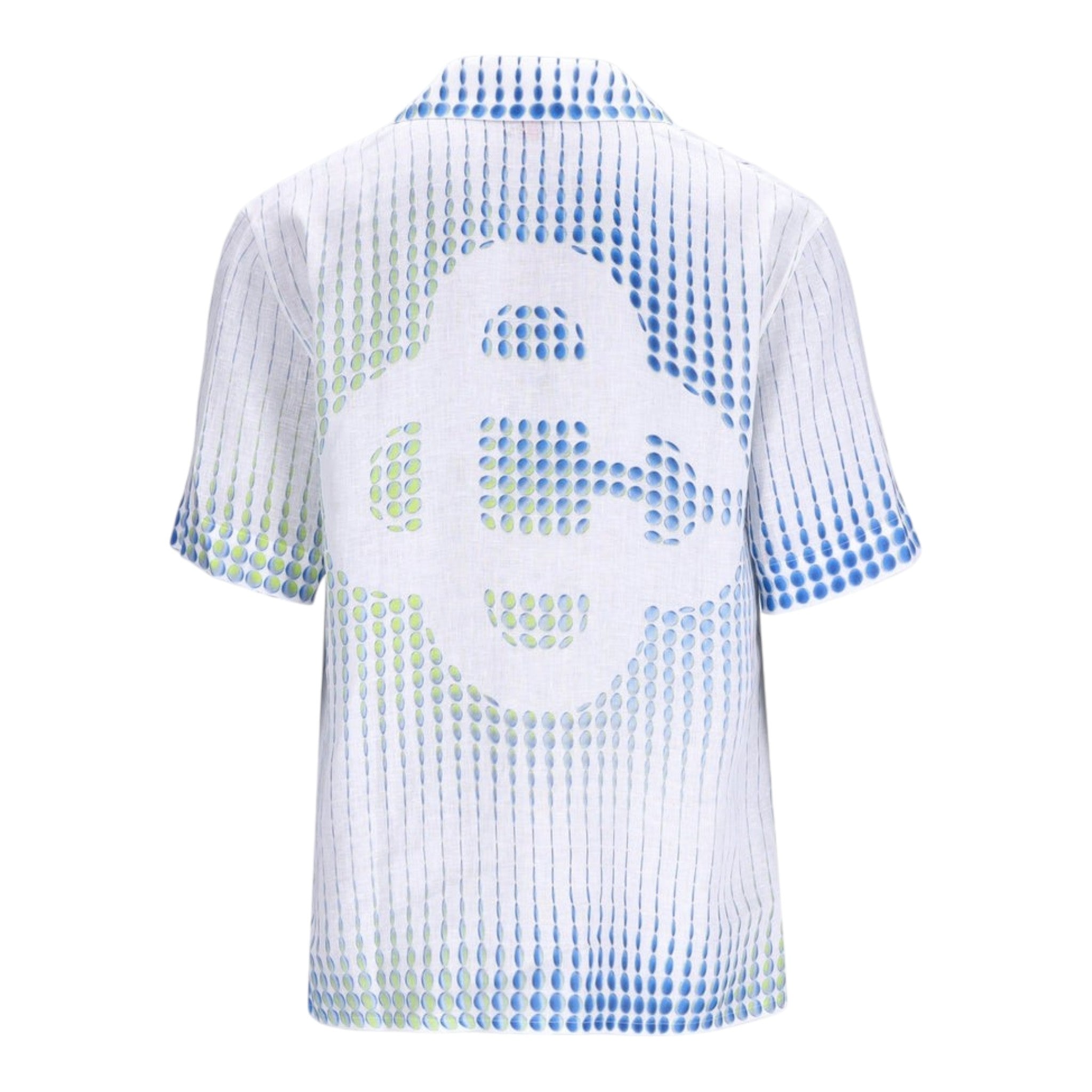Dots Short Sleeve Linen Shirt