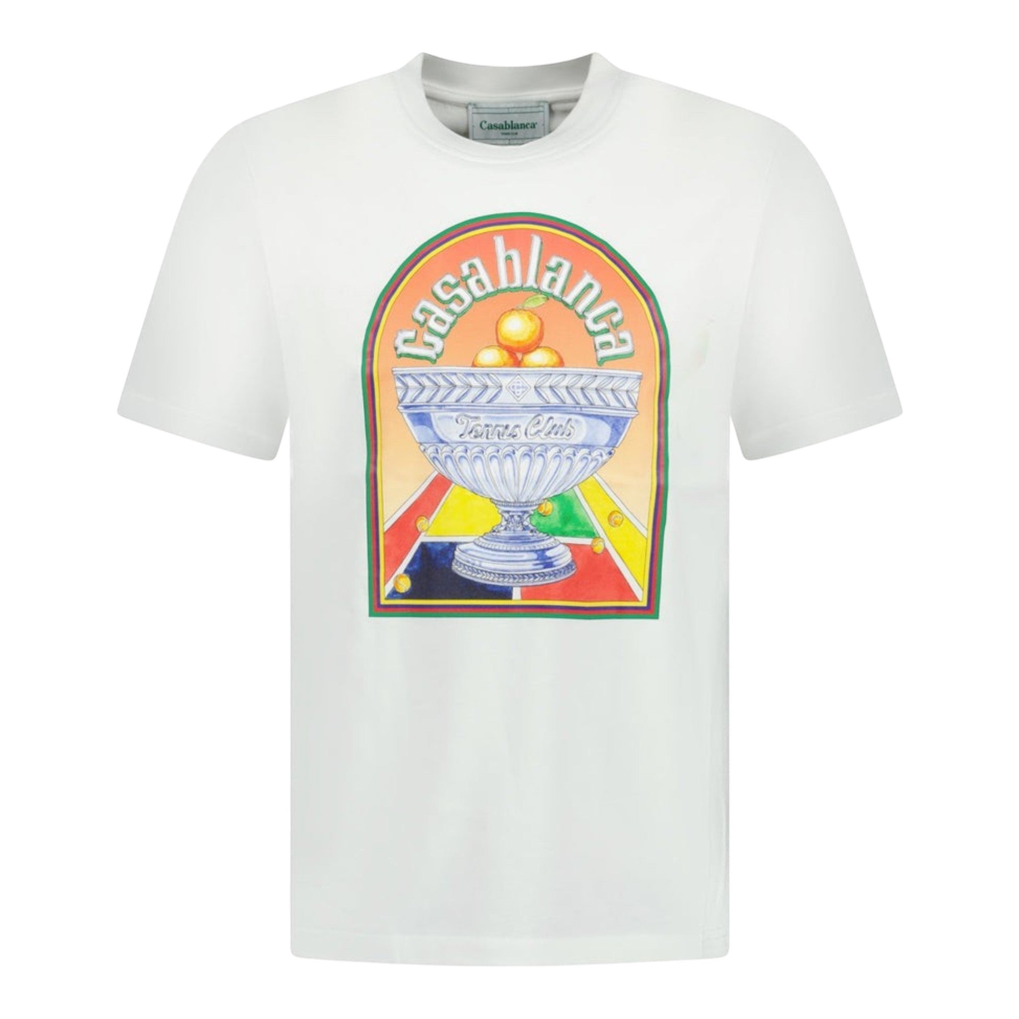 Casablanca 'Terrain' D'Orange T-Shirt White