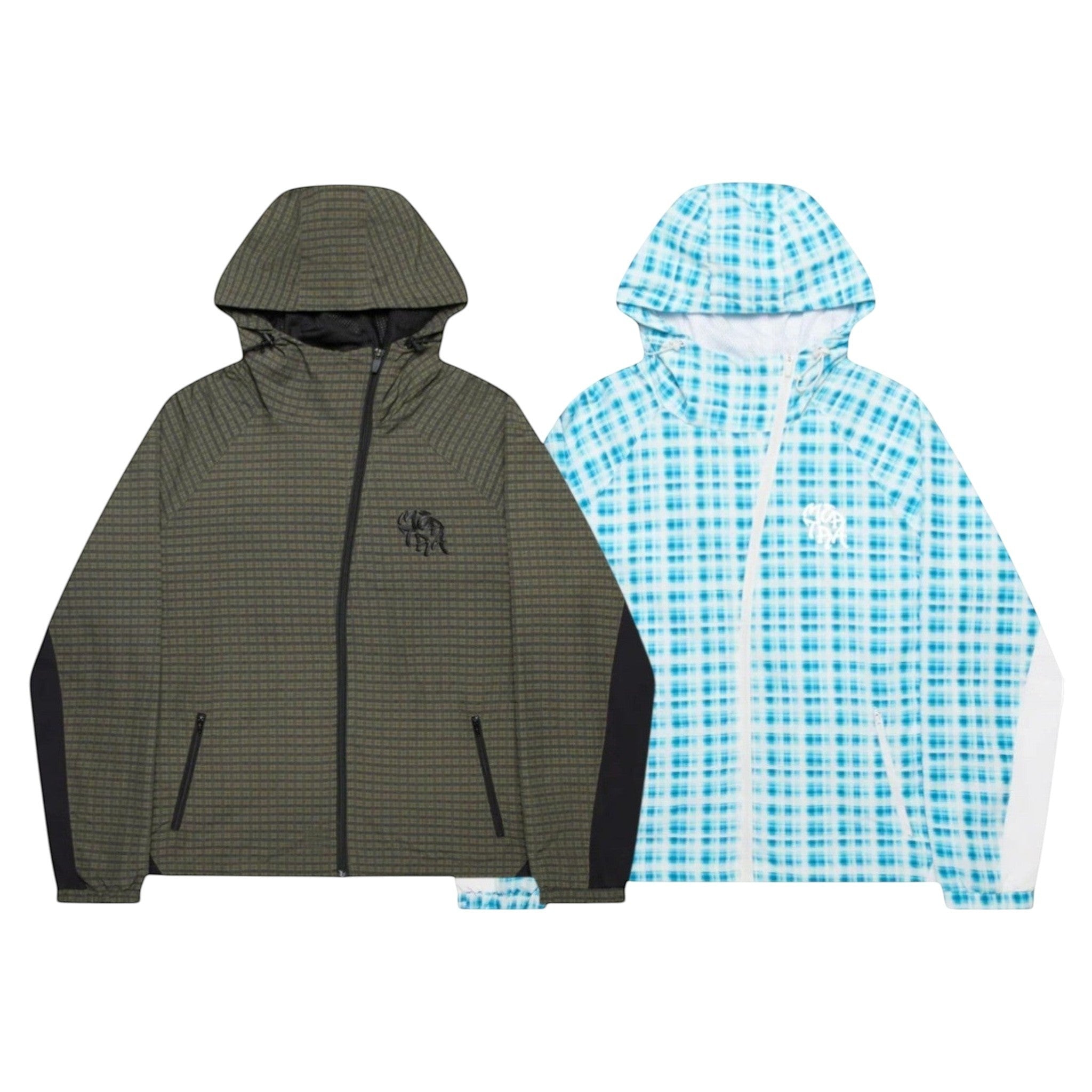 OFFCODE ARCHIVE USA Men's Asymmetrical Plaid Softshell Jacket