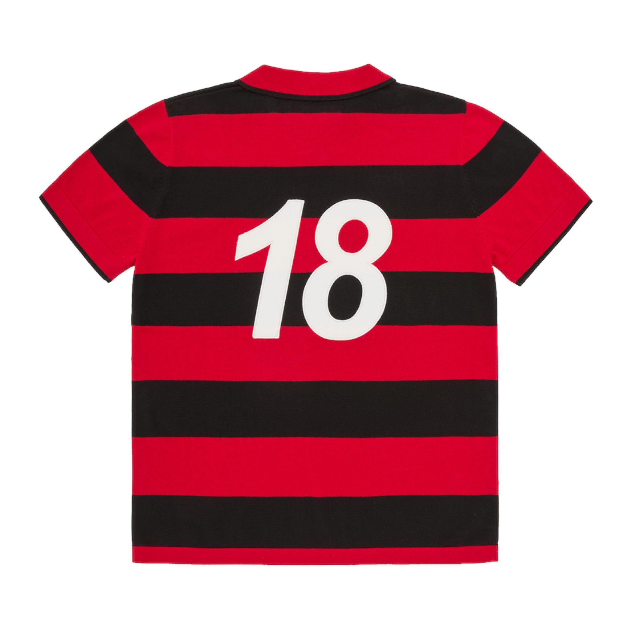 Men's Striped Knit Jersey Red
