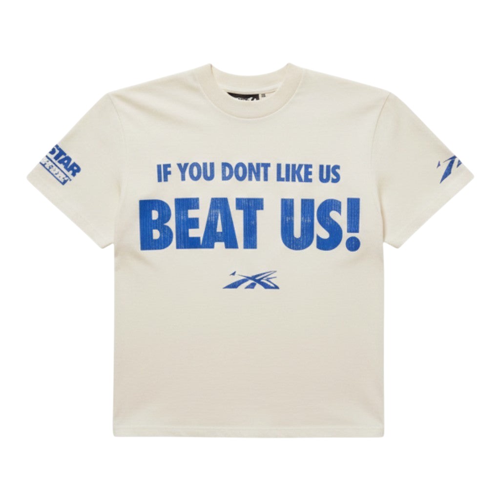 Graphic Print BEAT US Cotton T Shirt