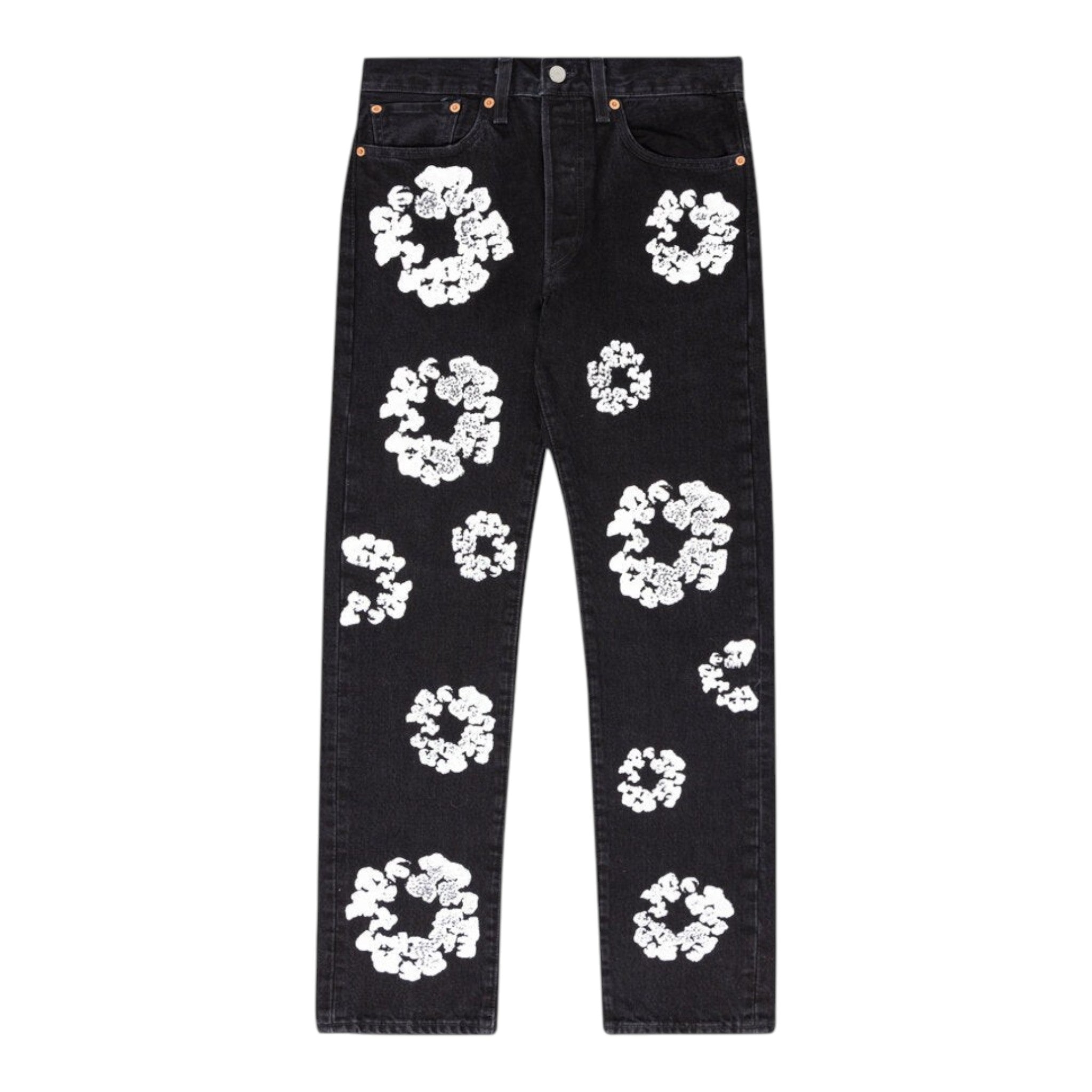 Denim tears X Levi’s Cotton Wreath Jeans- Black