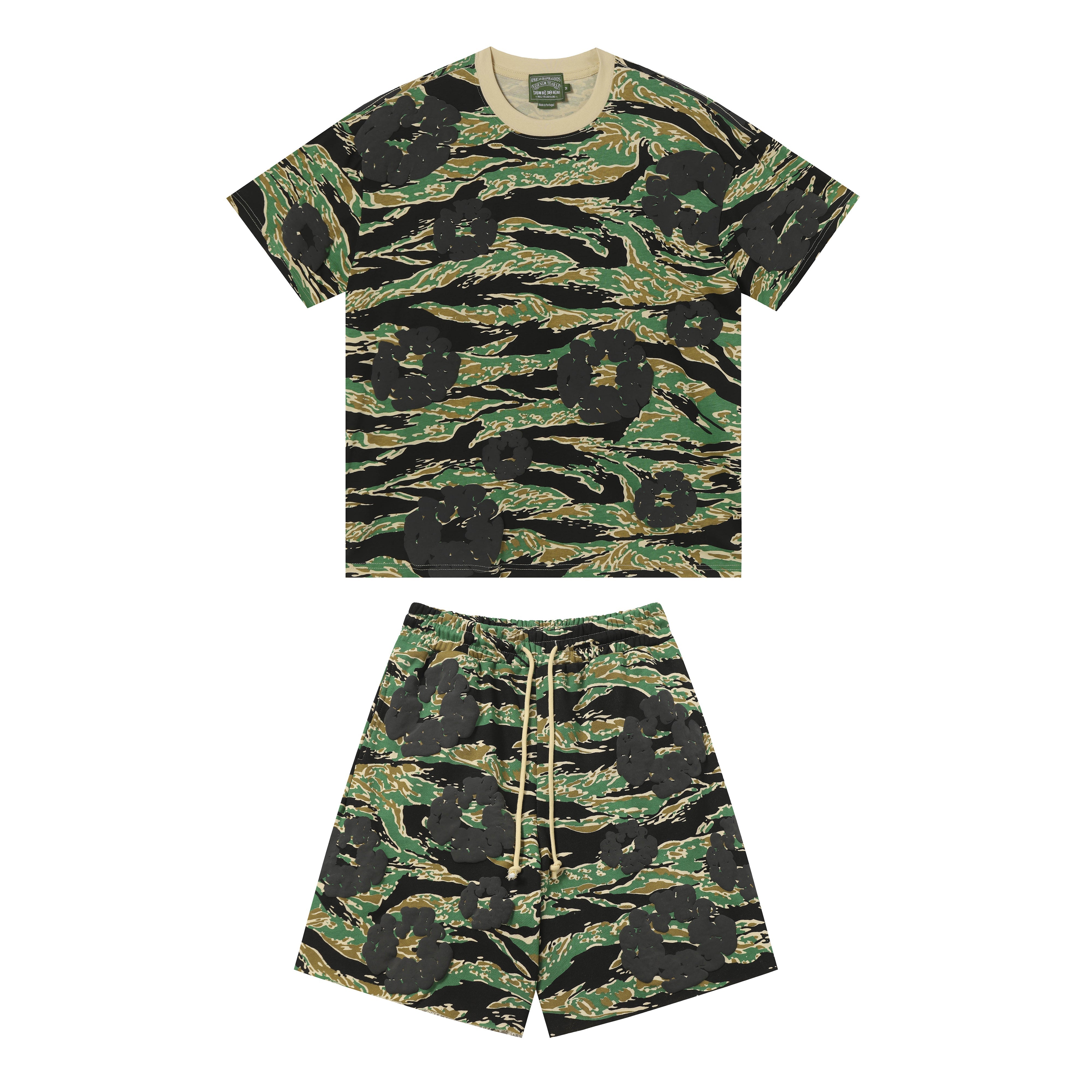 Denim Tears Short Set - Camo Green