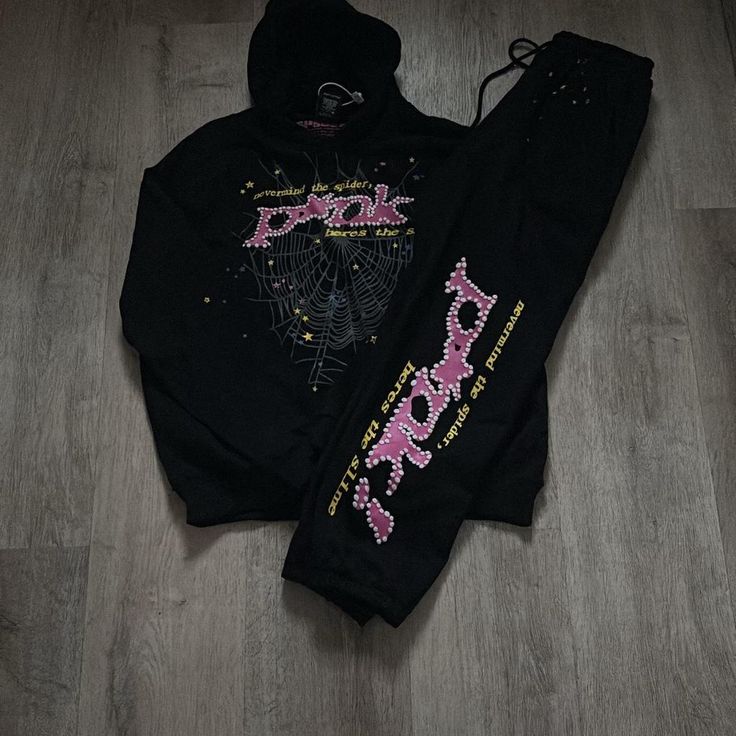 Sp5der PINK WEB Hoodie