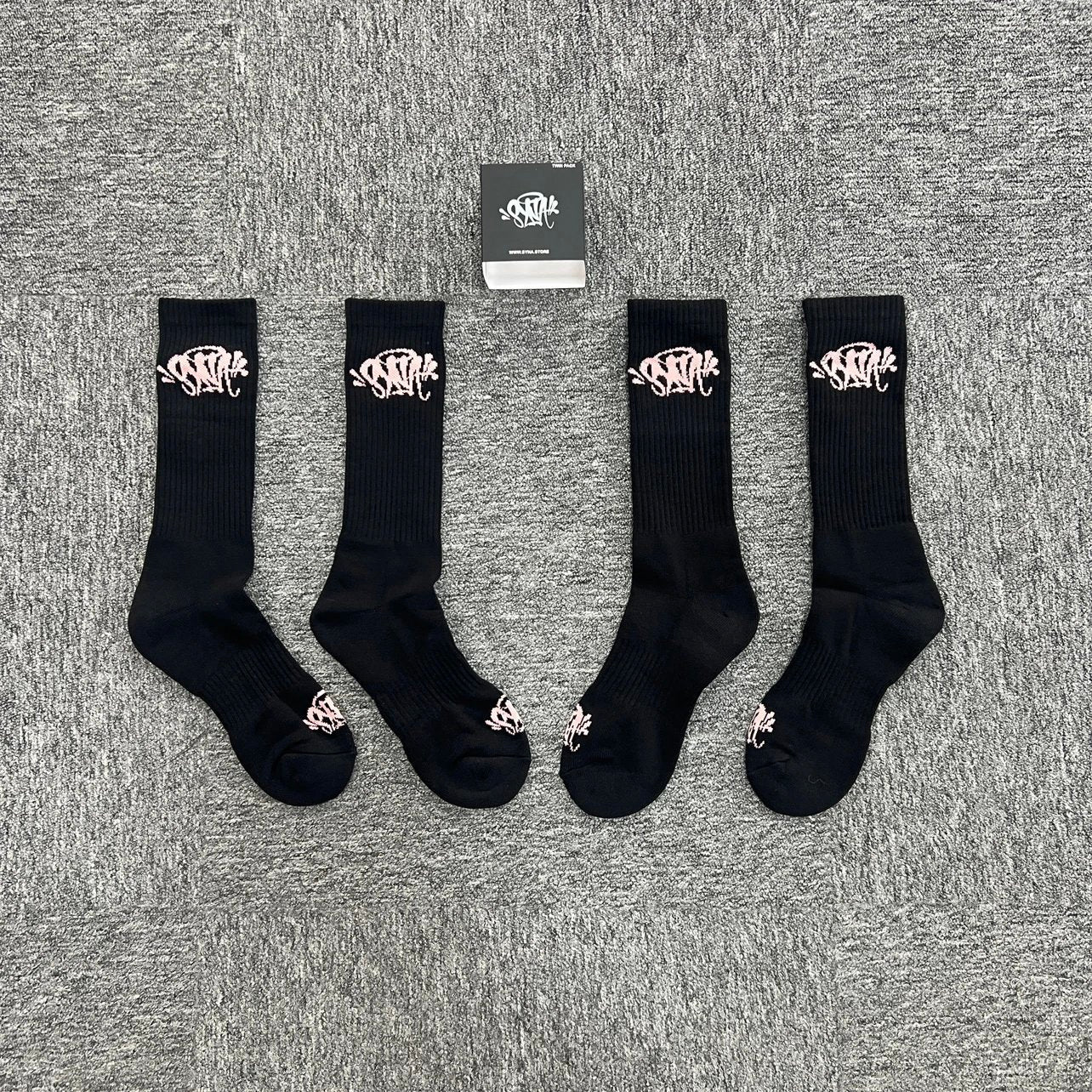 基础玫瑰金提花袜子 黑色  SY-92